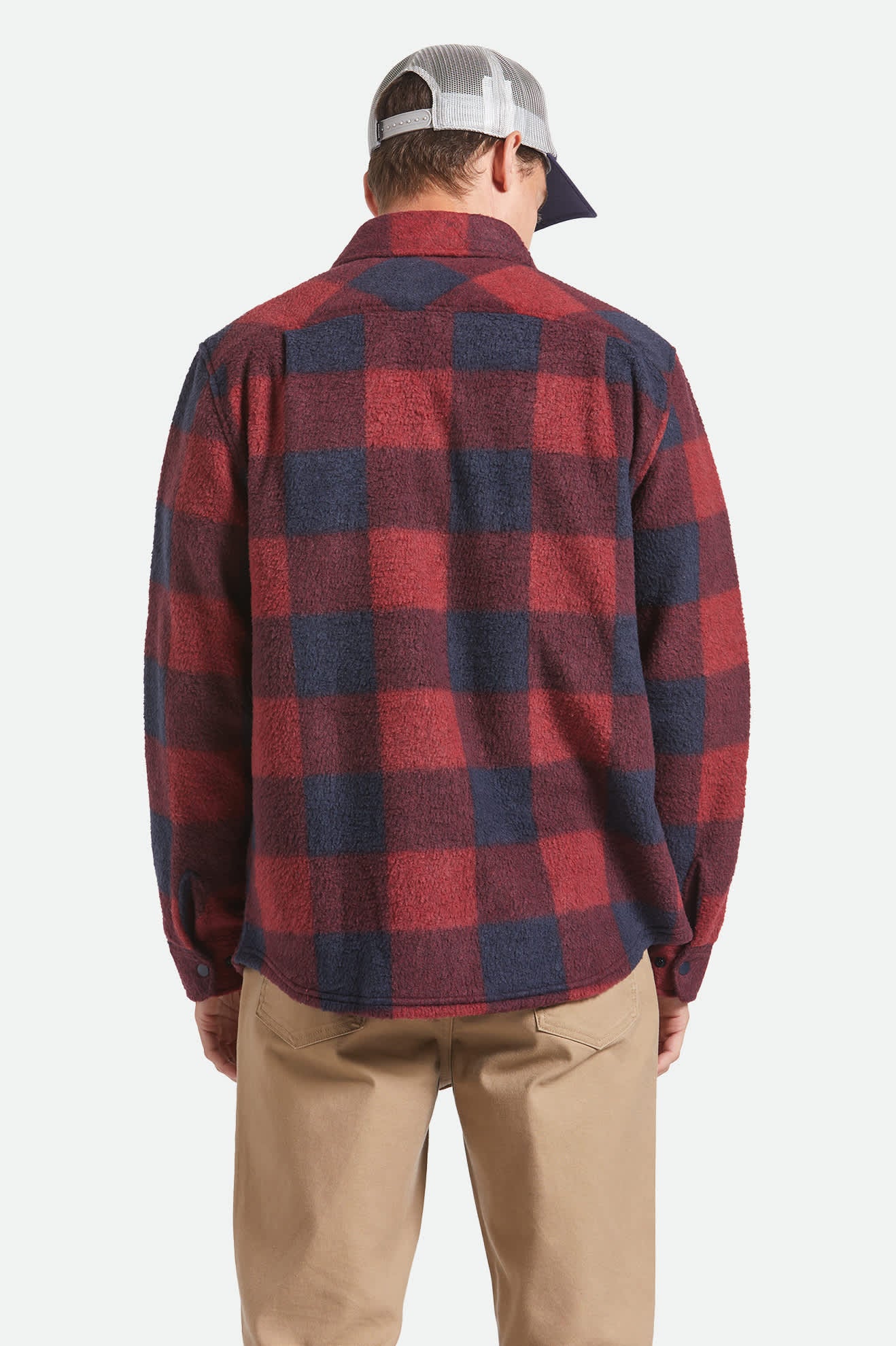 Bowery Arctic Stretch Fleece - Adrenaline Rush/Mood Indigo Plaid - Image 3