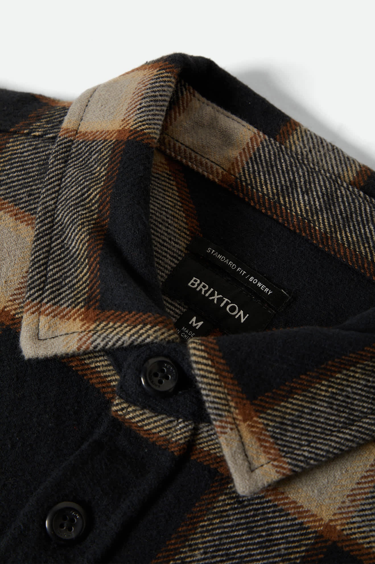 Bowery Heavyweight Flannel - Black/Cream - Image 4