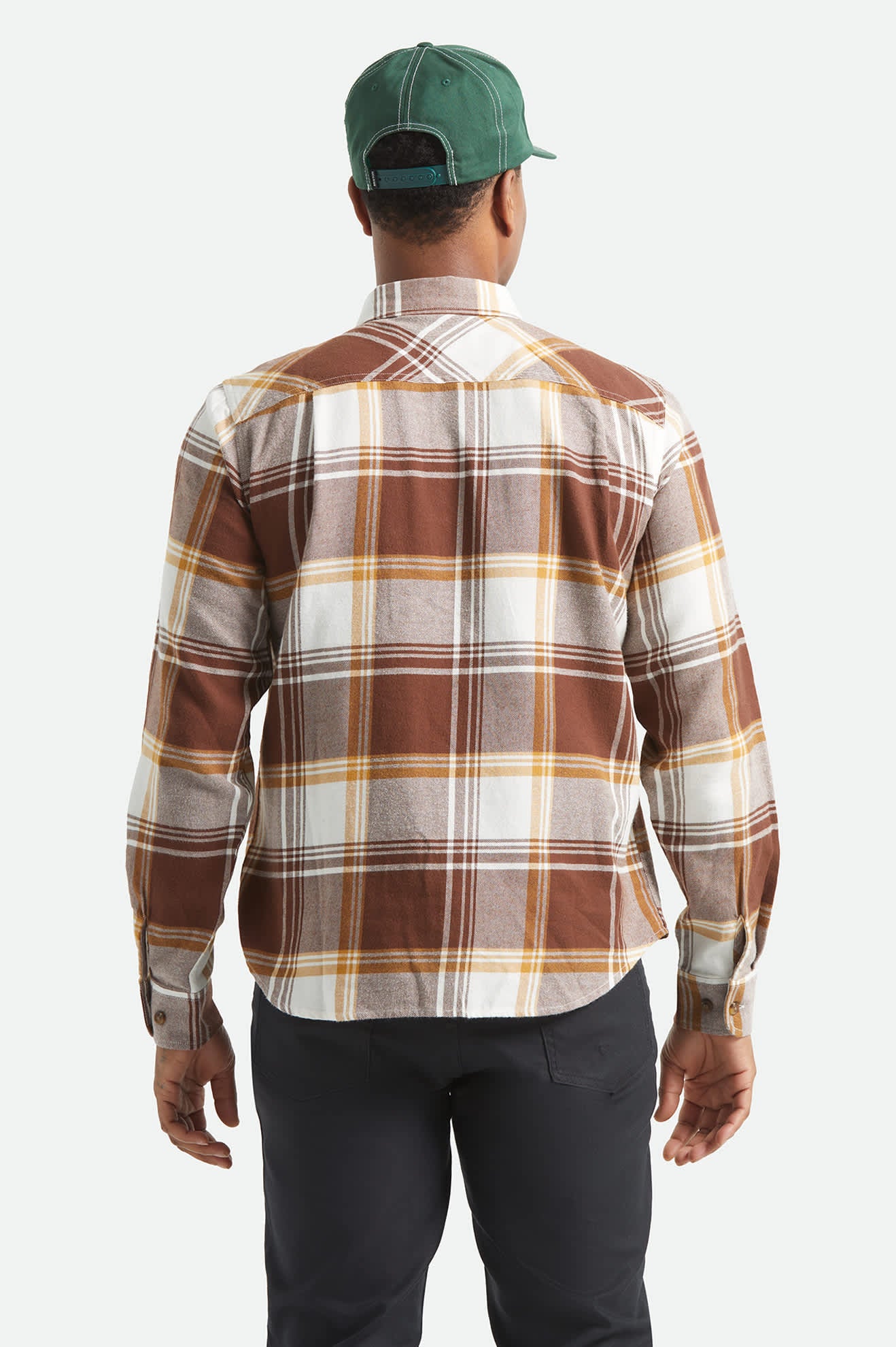 Bowery Lightweight Ultra Soft Flannel - Chocolate/Off White - Image 4