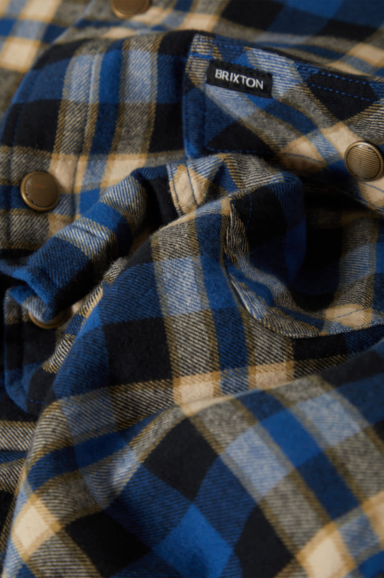 Bowery Quilited Hooded Flannel - Navy/Cream - Image 7