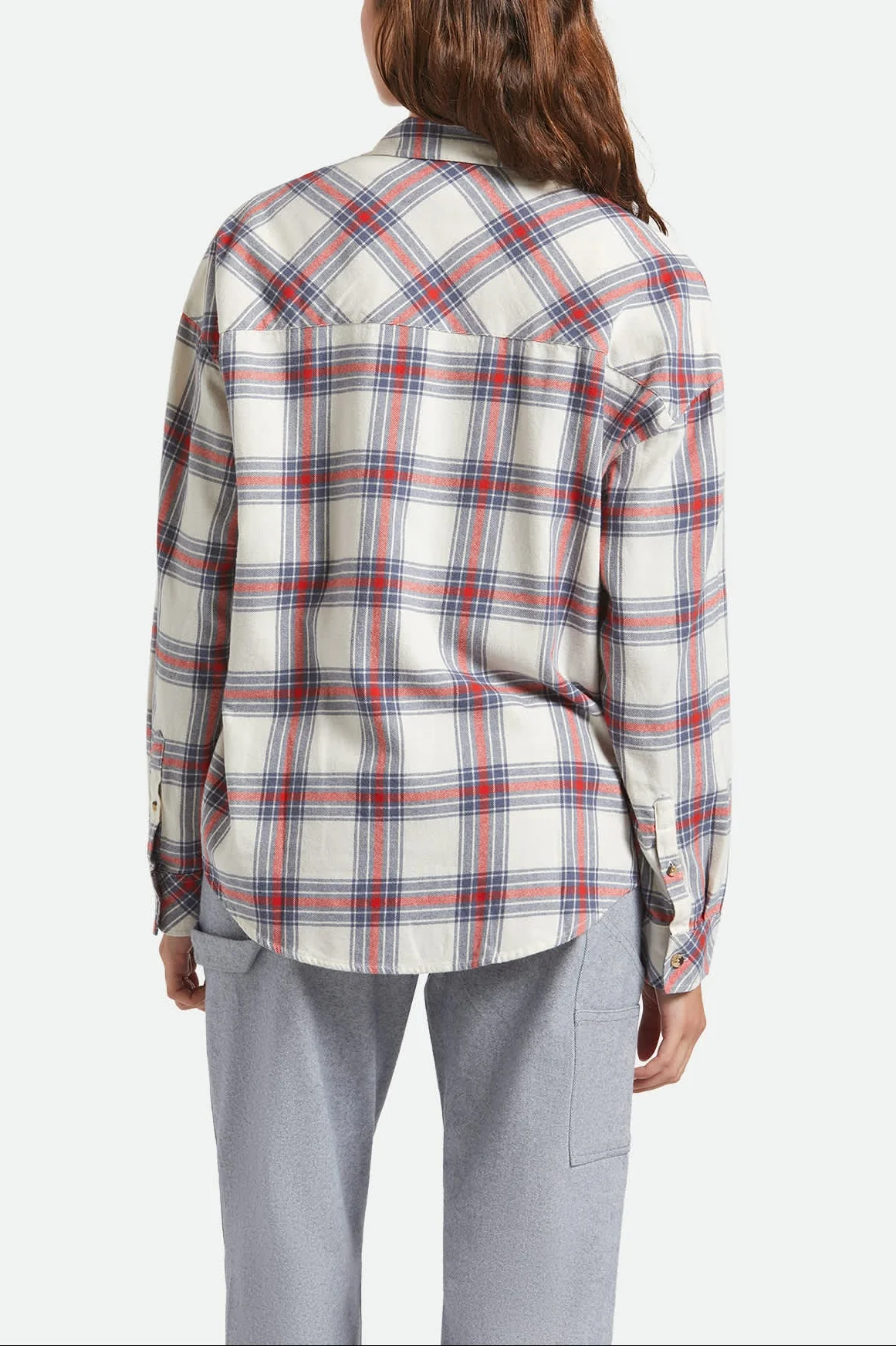 Bowery Vintage Overshirt - Off White/Berring Sea/Red - Image 4