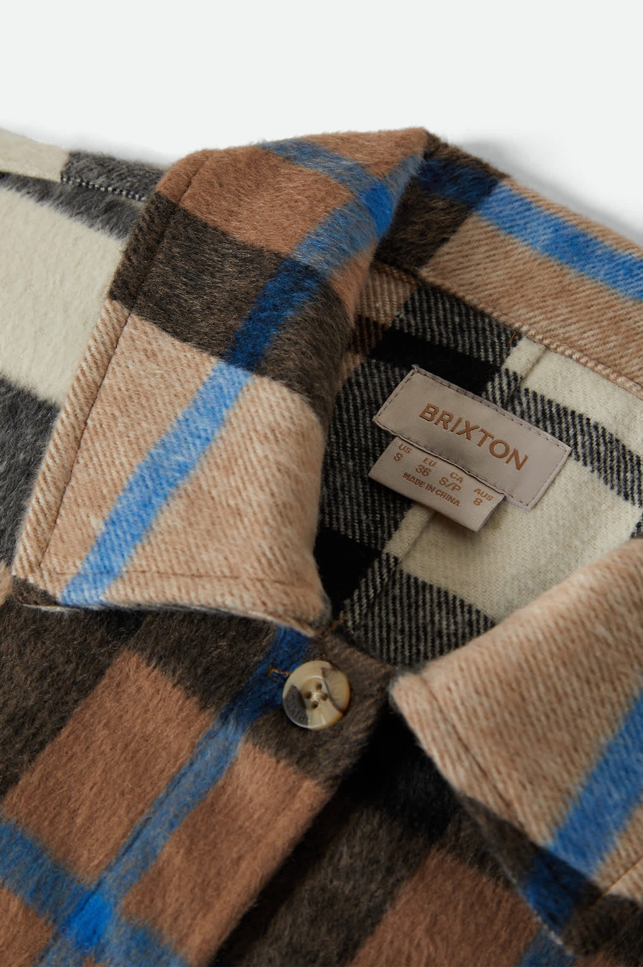 Bowery Women's Soft Brushed Flannel - Washed Black/Sand - Image 6