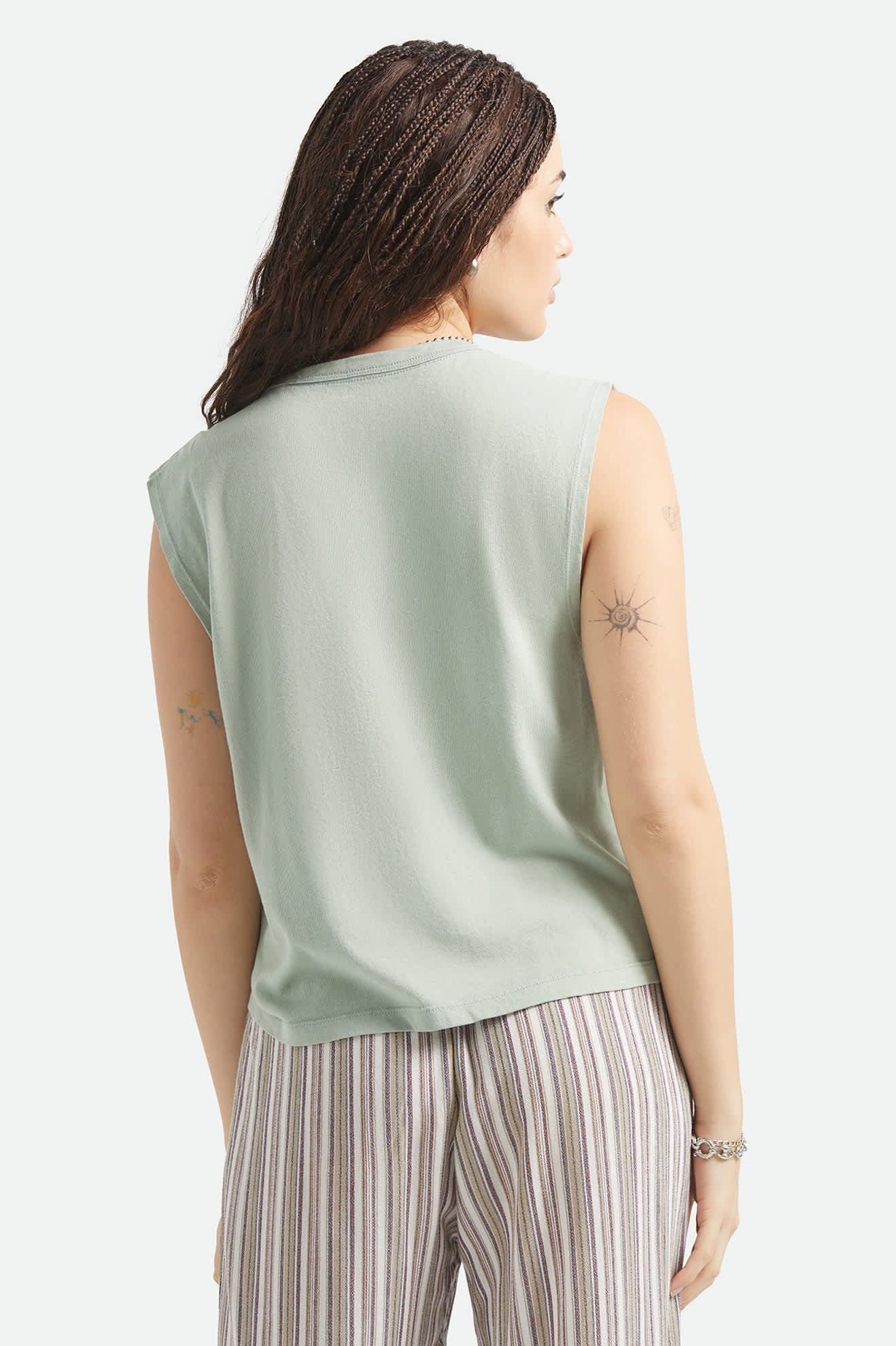 Brixton Ranch Muscle Tank - Sage Green - Image 4
