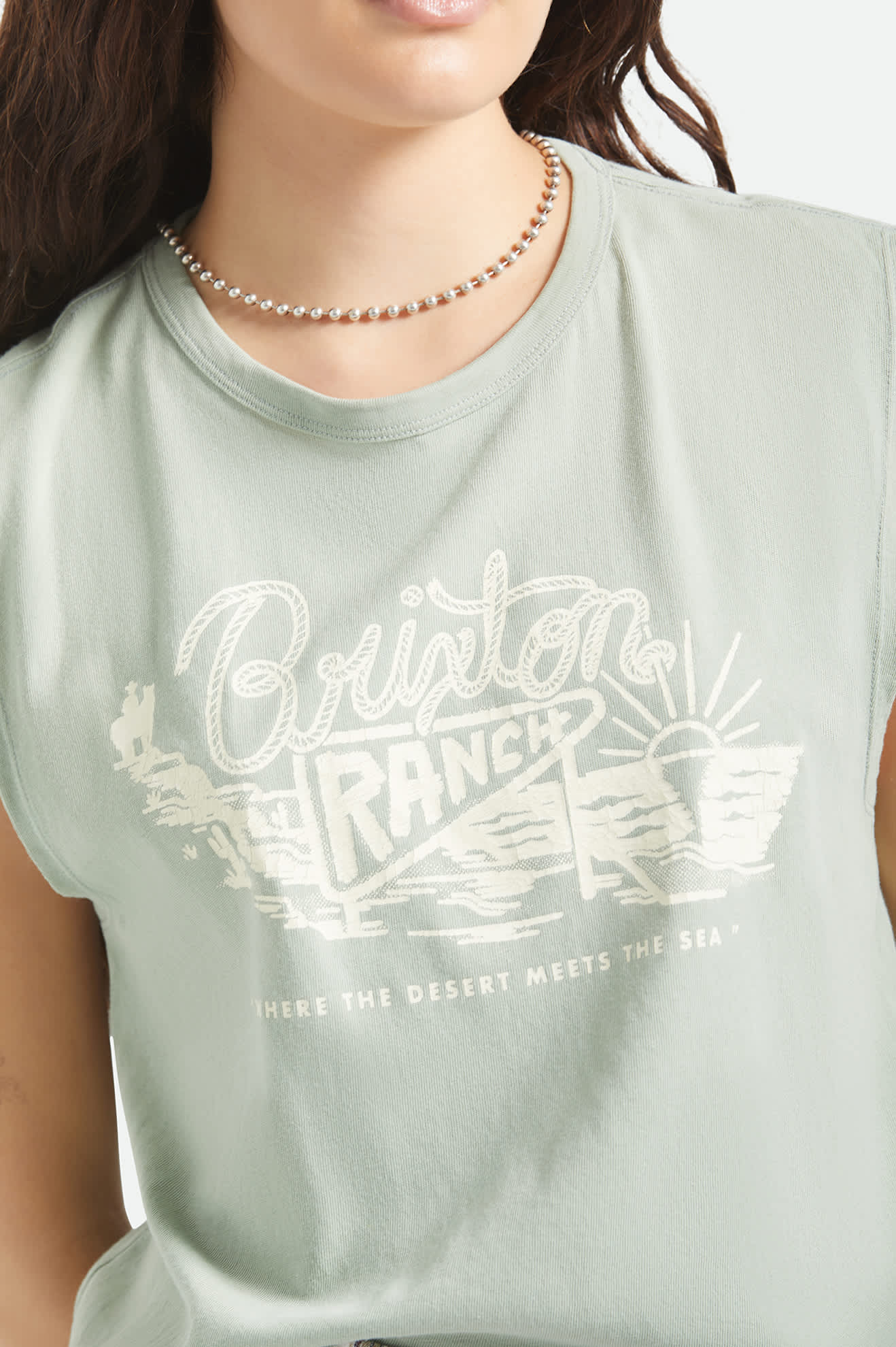 Brixton Ranch Muscle Tank - Sage Green - Image 5