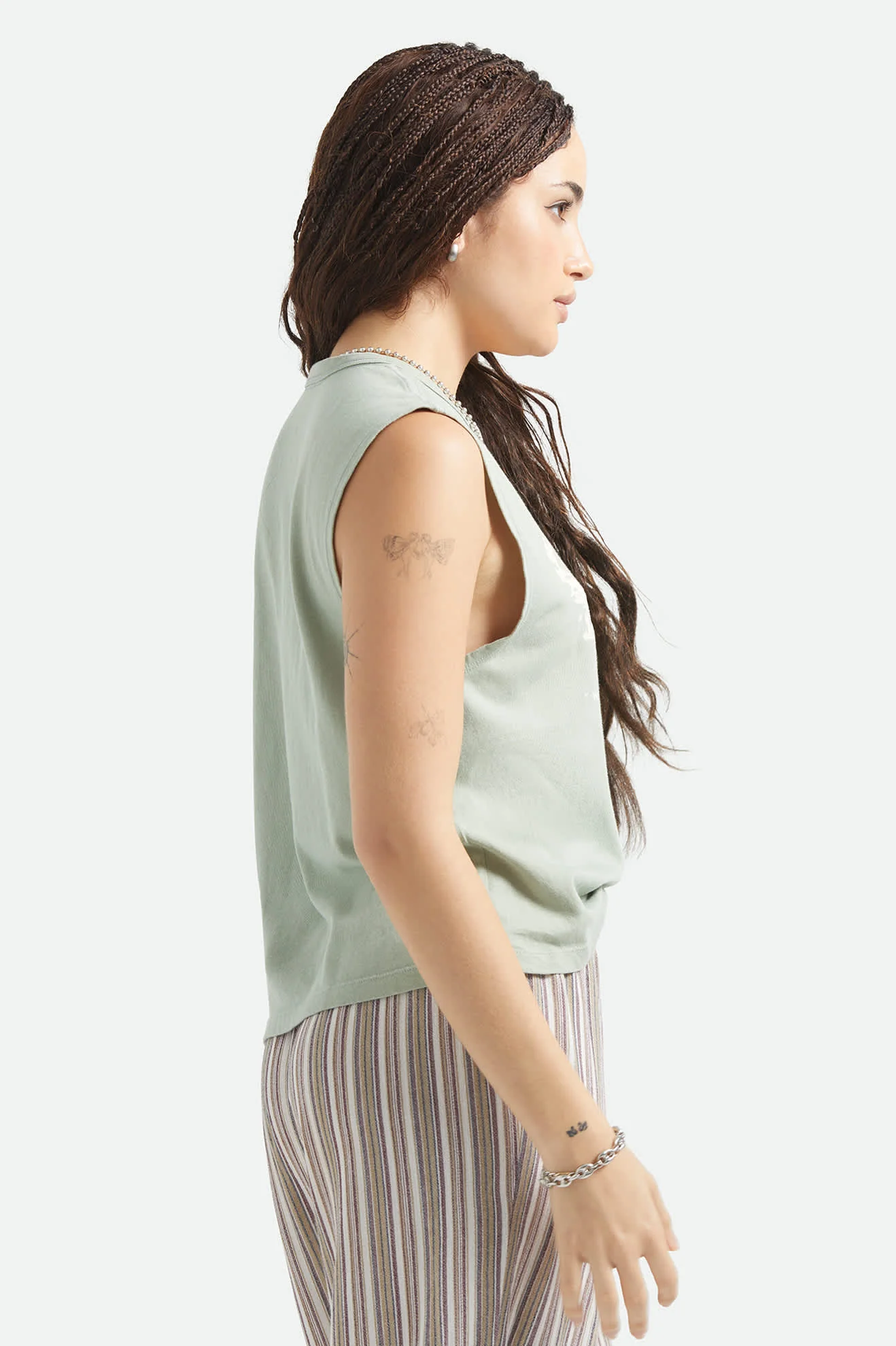 Brixton Ranch Muscle Tank - Sage Green - Image 6