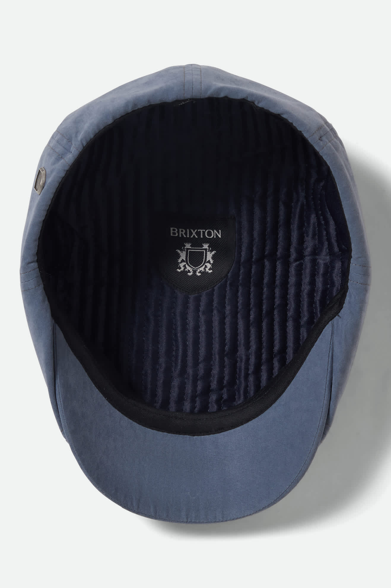 Brood Newsboy Cap - Slate Blue Brushed Satin - Image 7