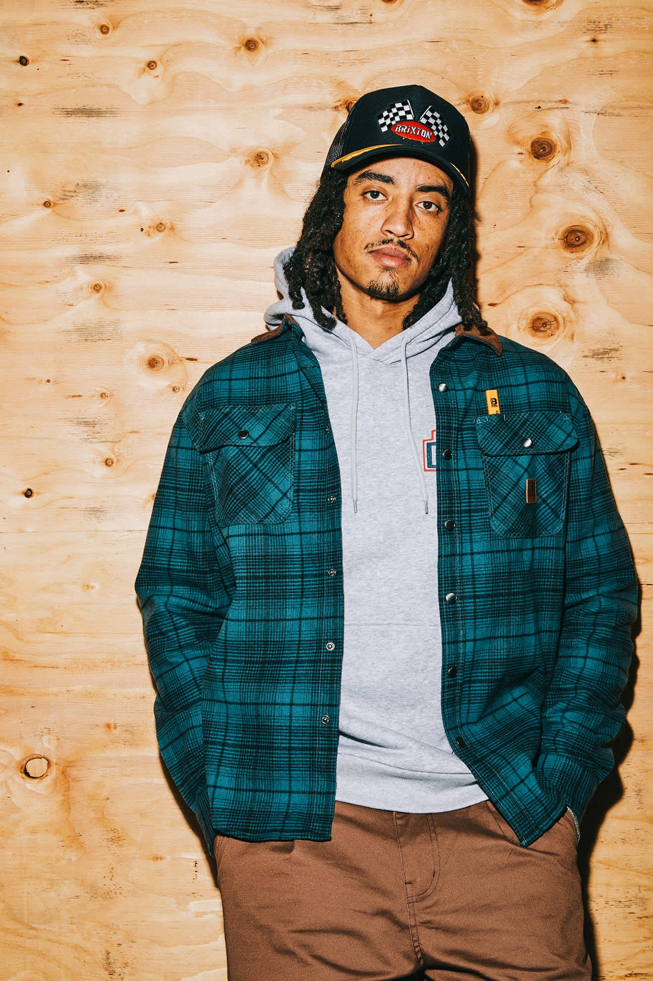 Builders Bowery Performance Flannel - Night Sage/Black - Image 10