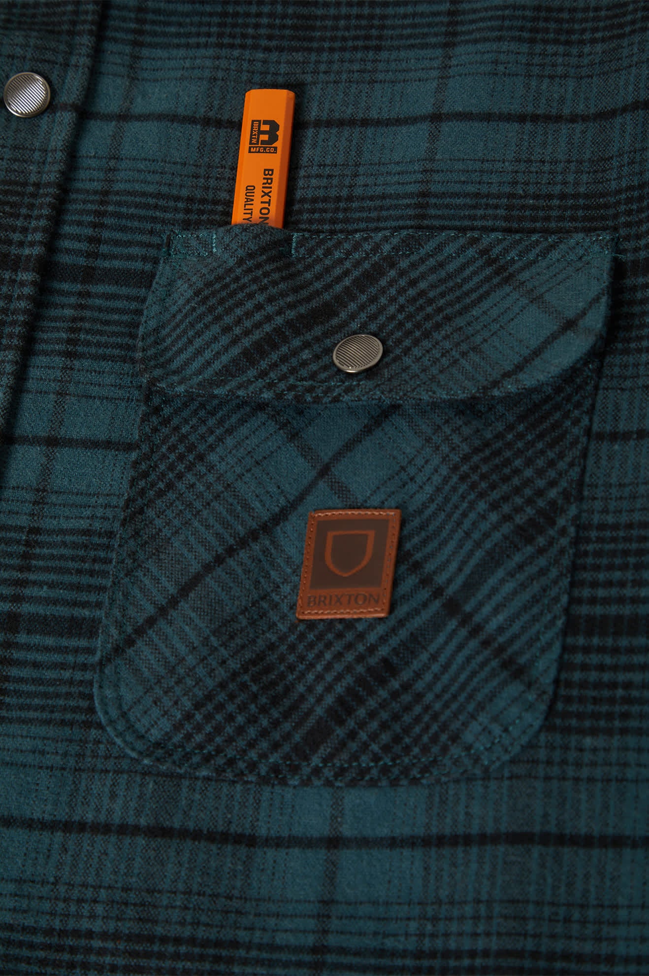 Builders Bowery Performance Flannel - Night Sage/Black - Image 6