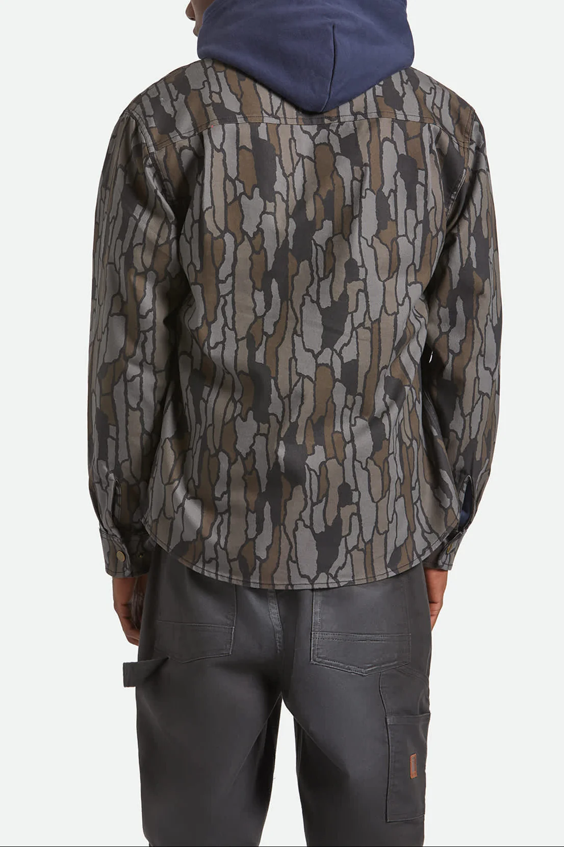Builders Stretch L/S Overshirt - Bark Camo - Image 4