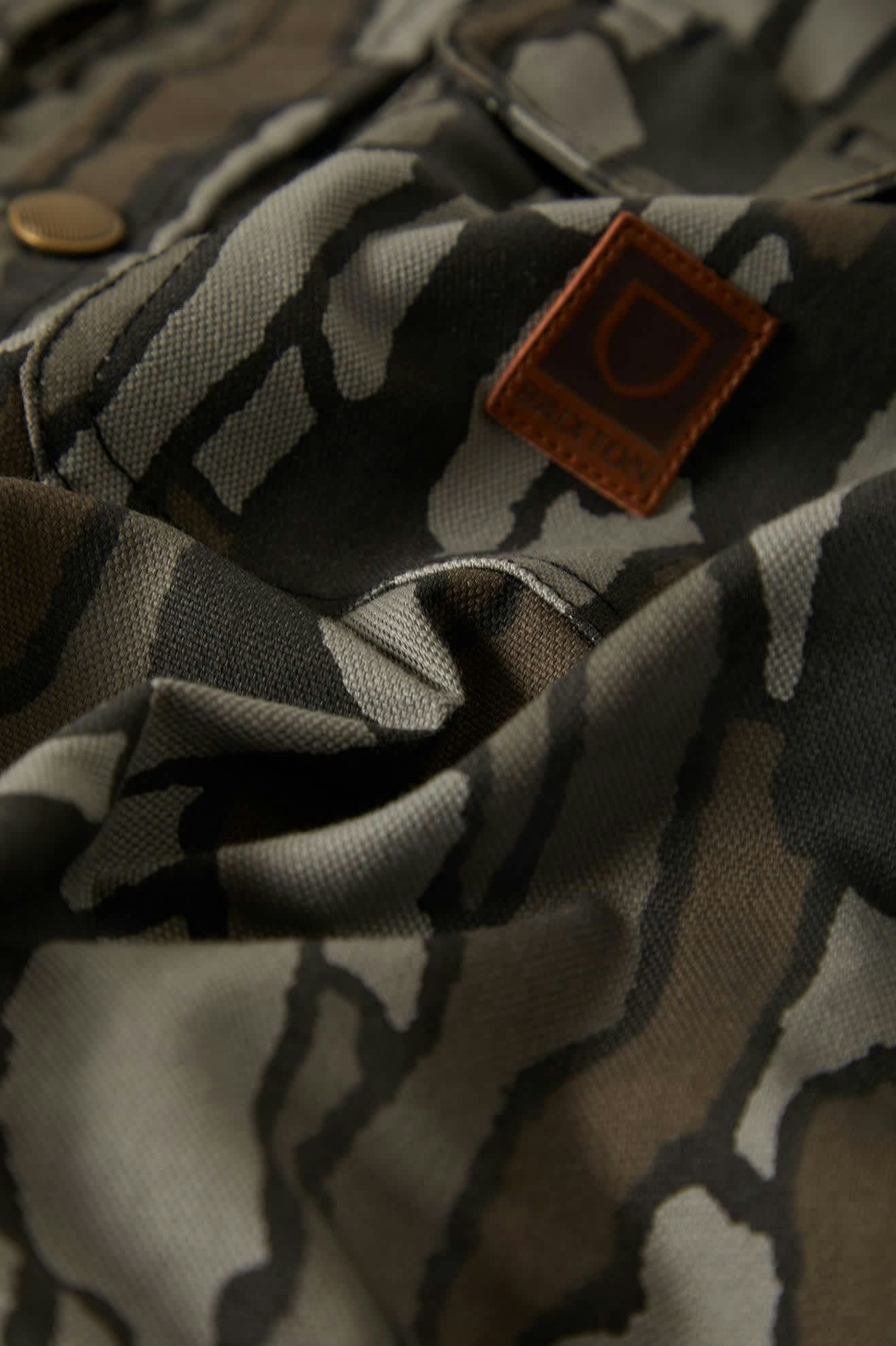 Builders Stretch L/S Overshirt - Bark Camo - Image 7