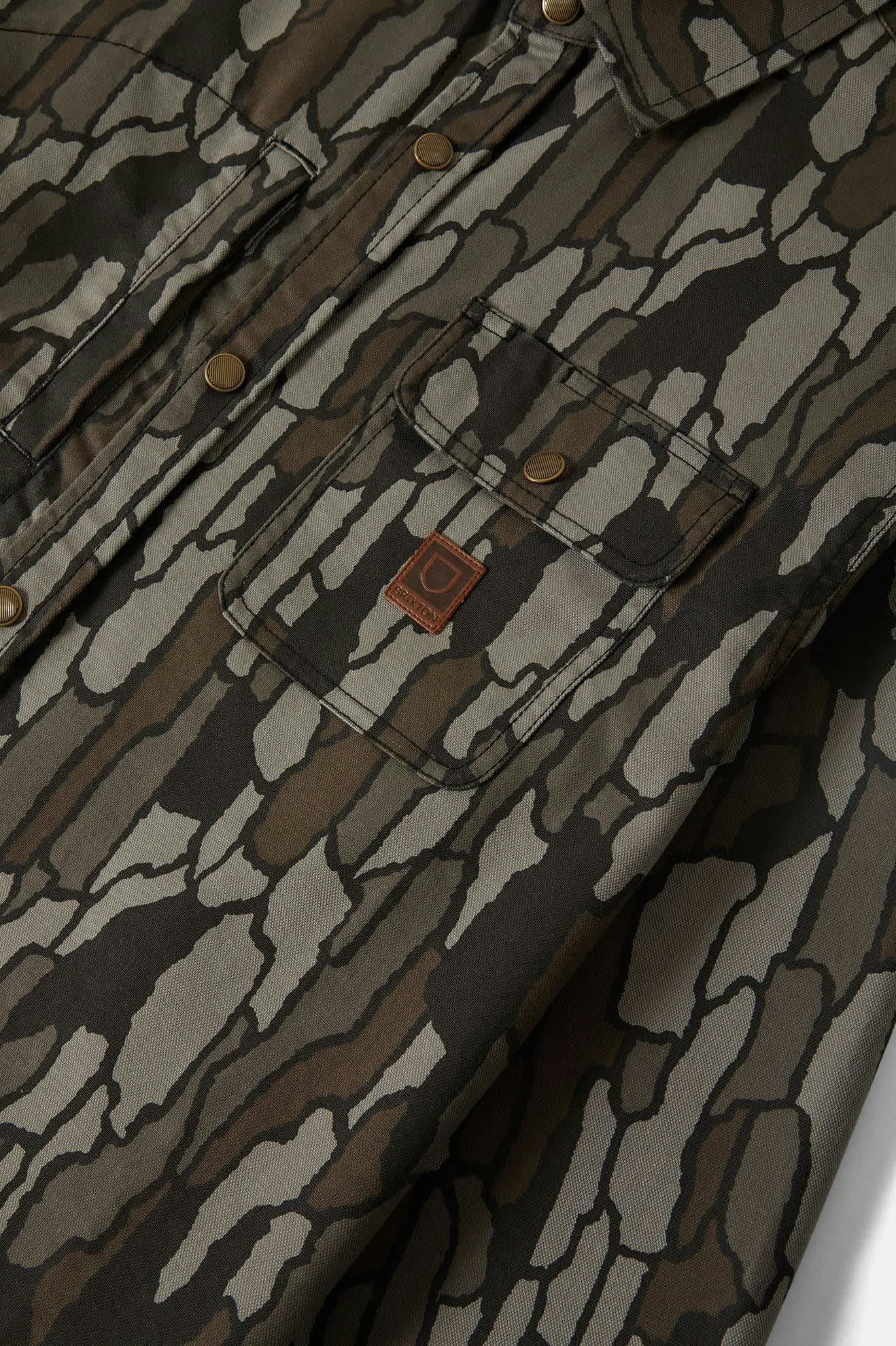 Builders Stretch L/S Overshirt - Bark Camo - Image 8