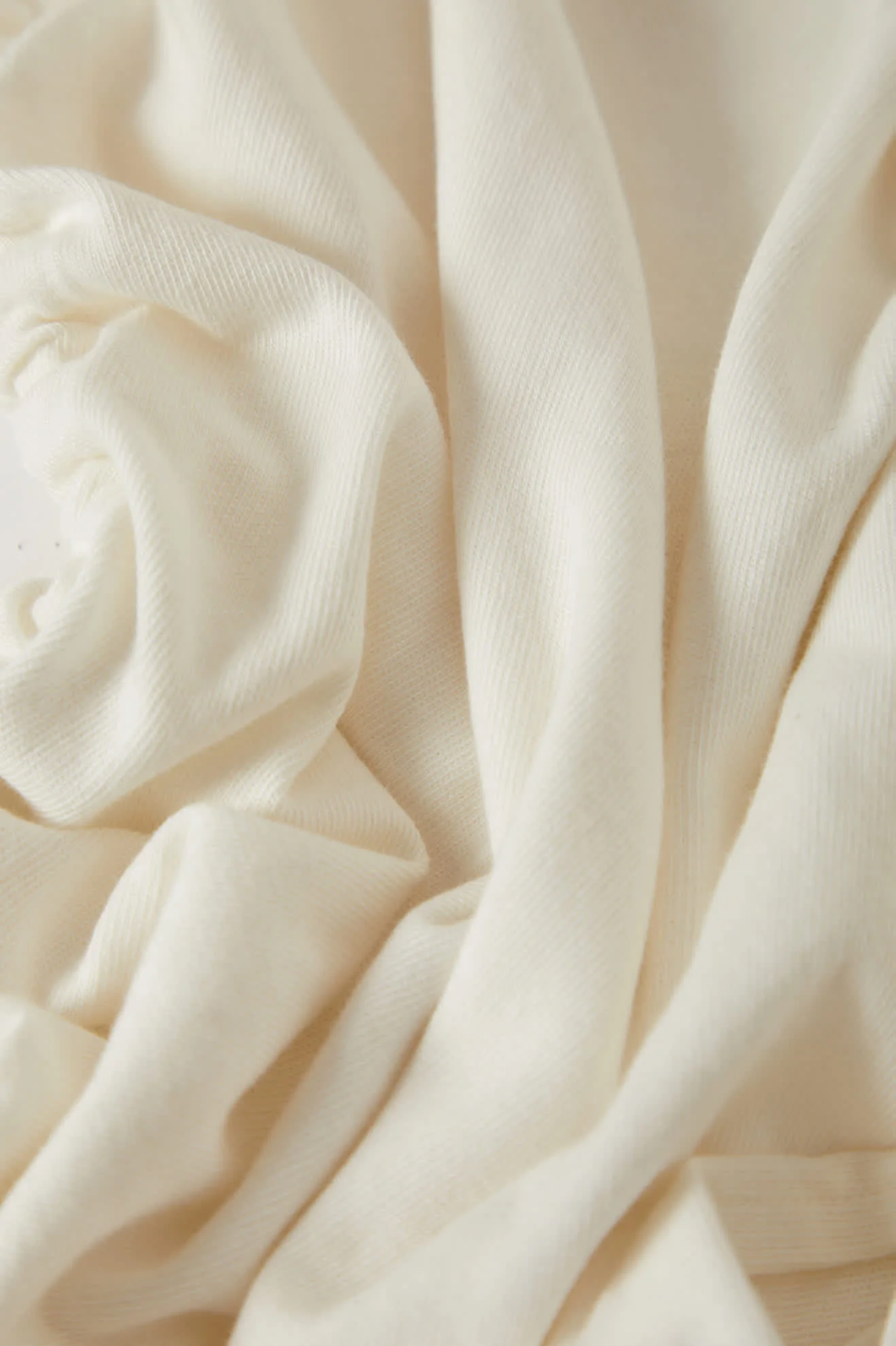 Carefree Organic Garment Dye Cinch T-Shirt - Off White - Image 8