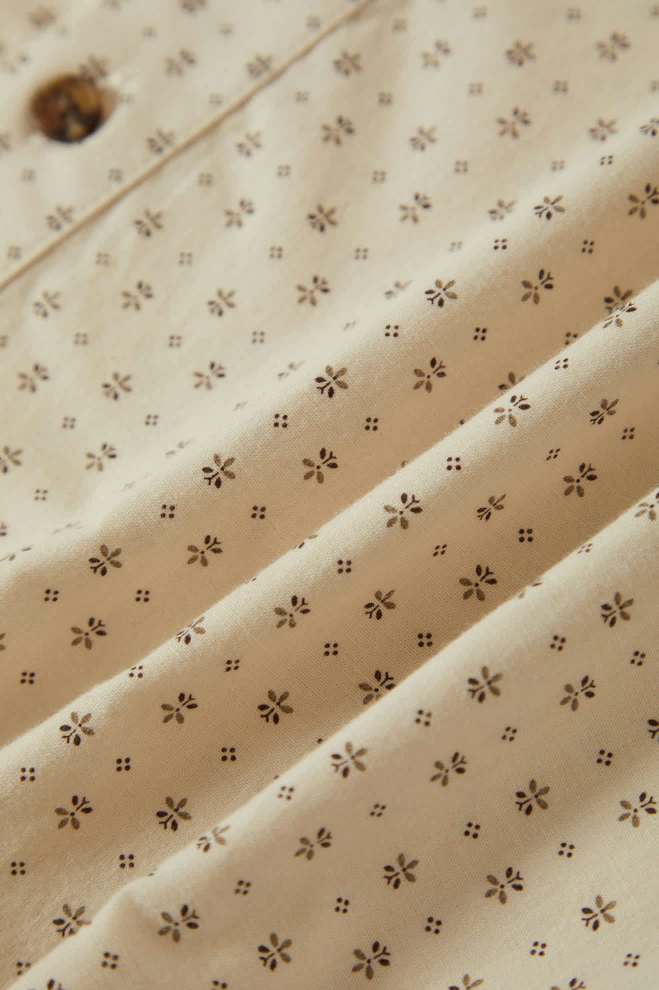 Charter Print S/S Shirt - Off White/Micro Floral - Image 2