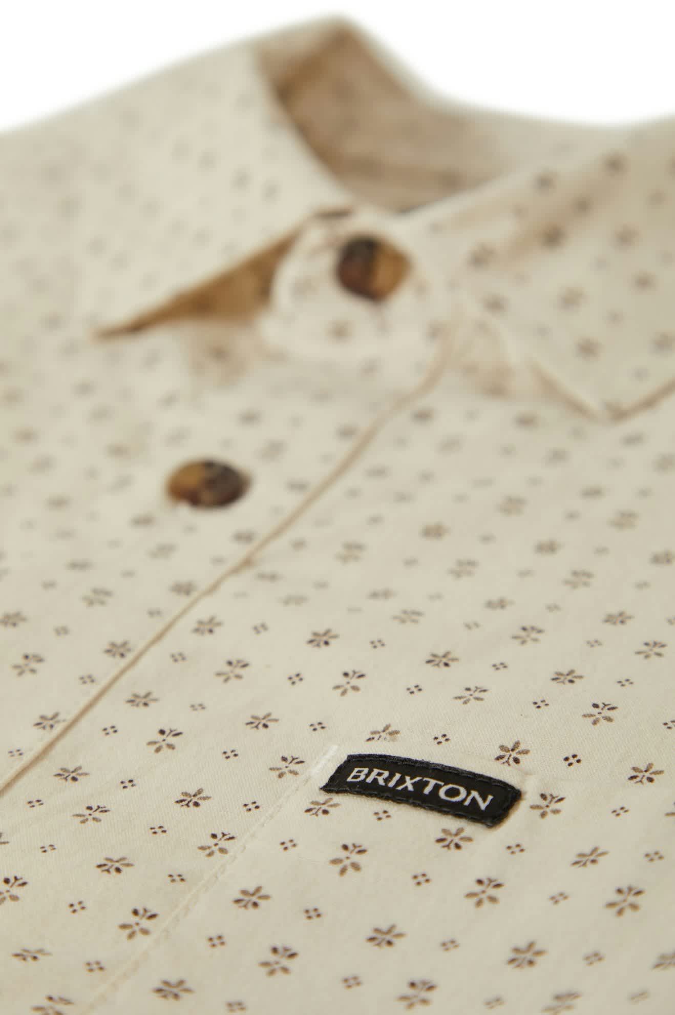 Charter Print S/S Shirt - Off White/Micro Floral - Image 3