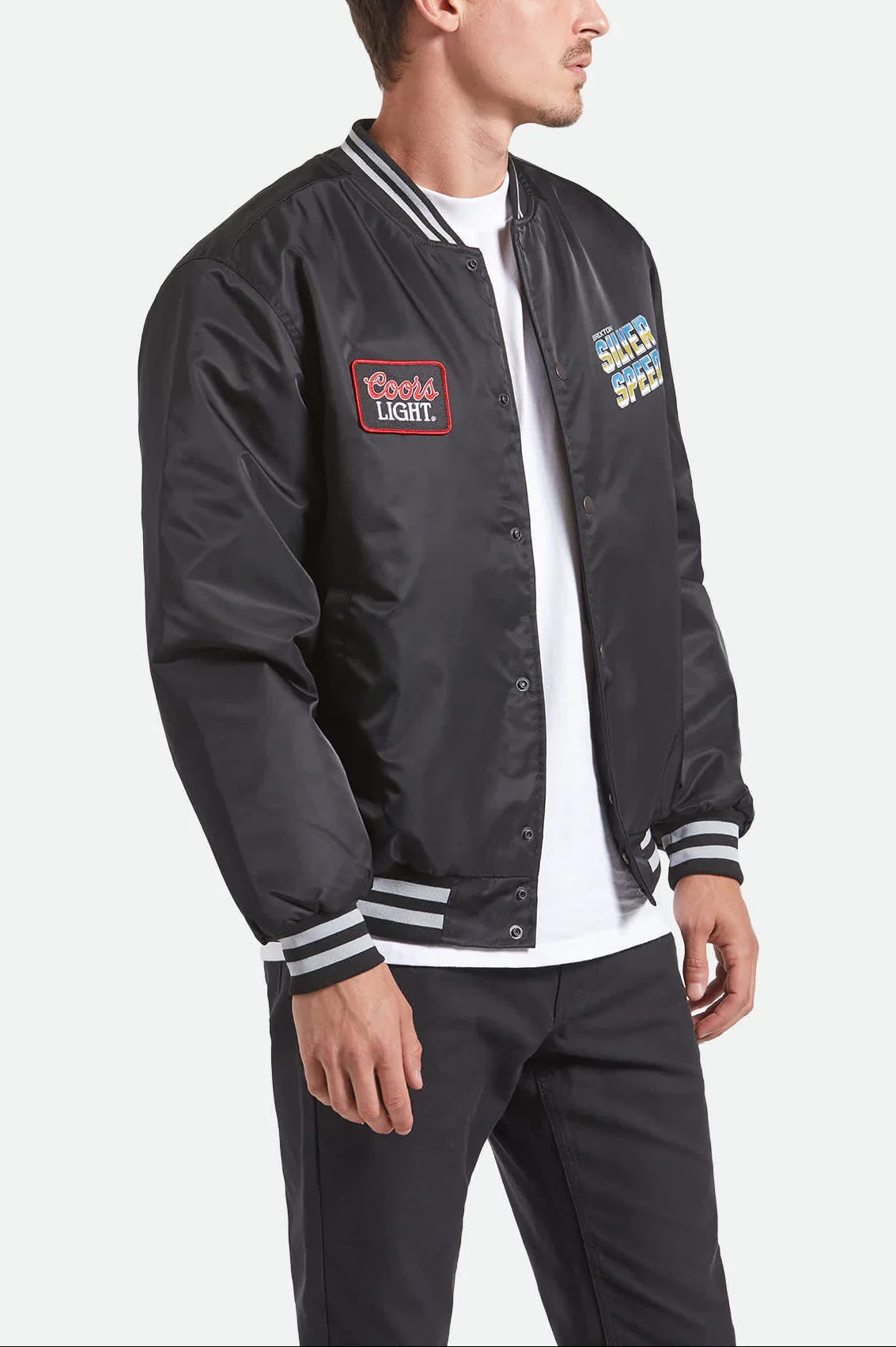 Coors Light Silver Speed Shop Jacket - Black/Silver - Image 3