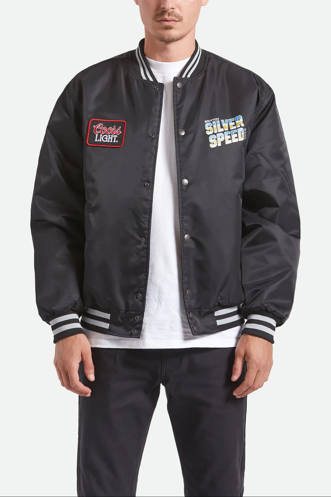 Coors Light Silver Speed Shop Jacket - Black/Silver - Image 4