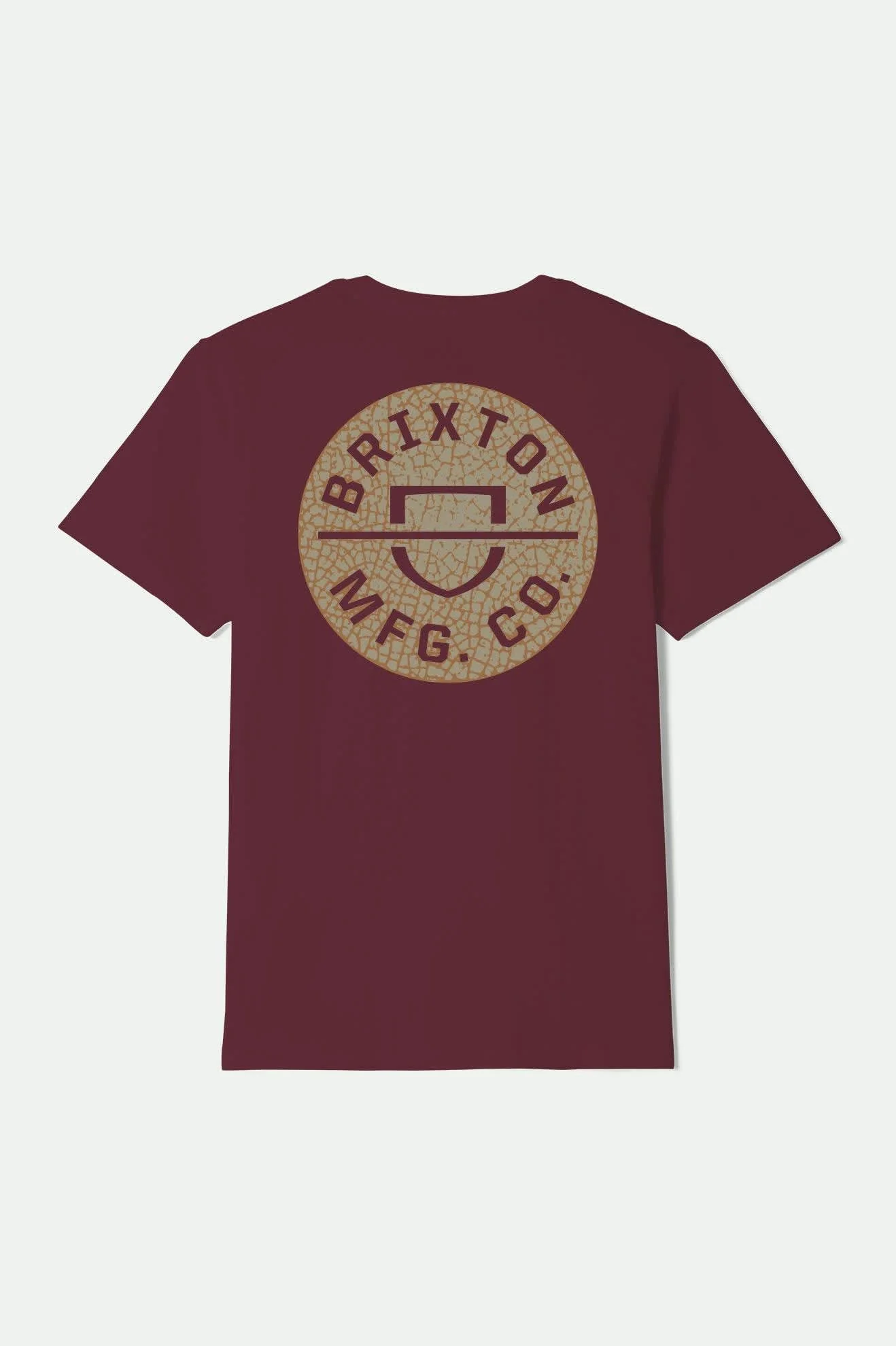 Crest II S/S Standard T-Shirt - Burgandy/Tobacco/Sand
