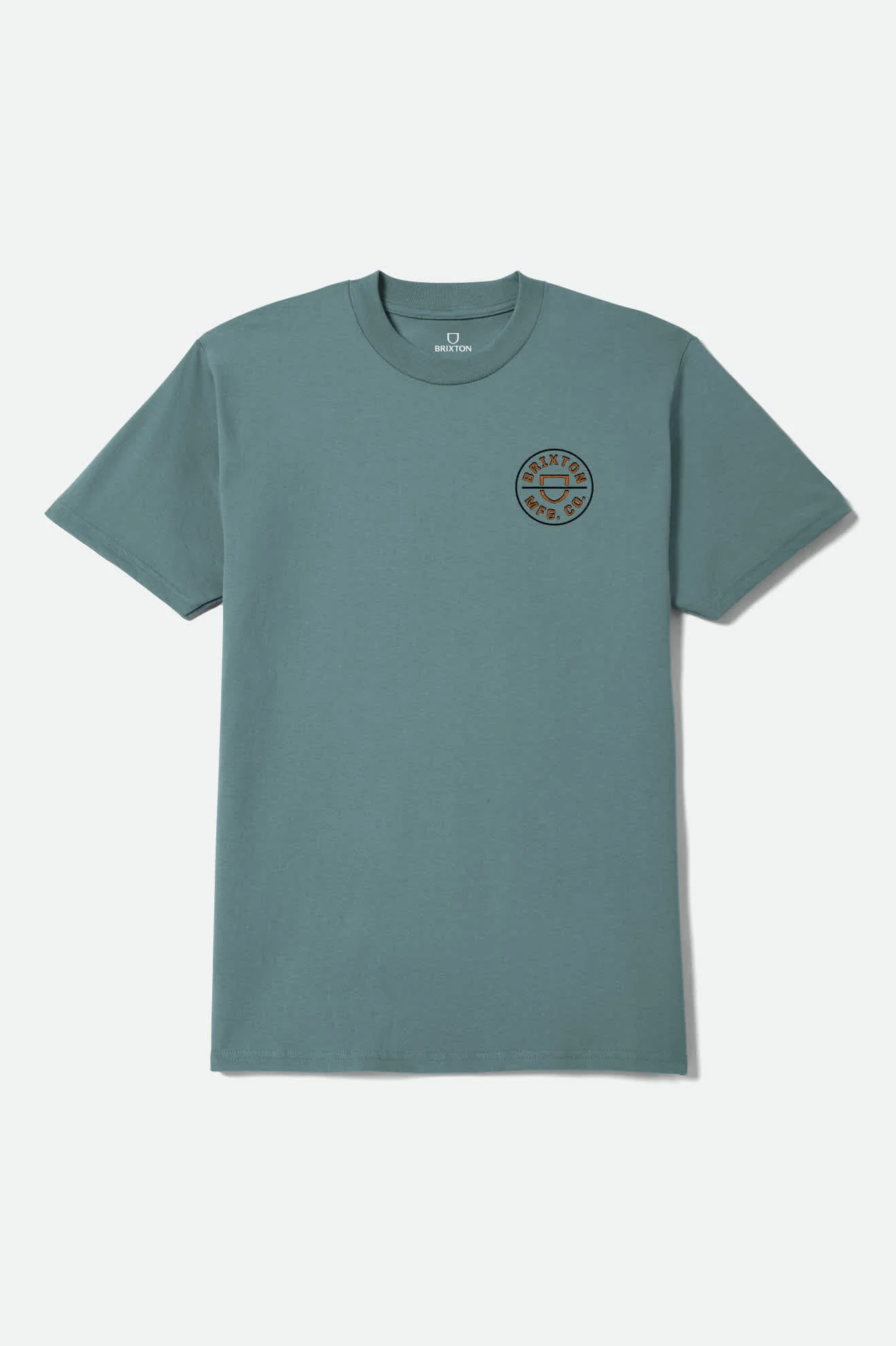 Crest II Short Sleeve Shirt - Ocean Breeze/ Black/Rust - Image 2
