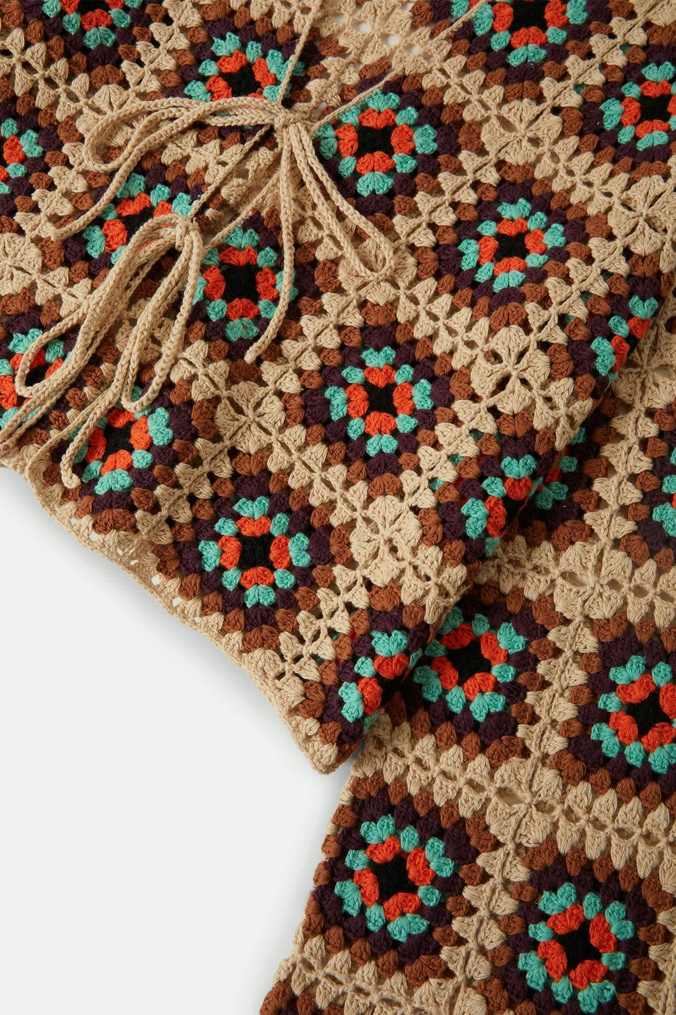 Crochet Knit Kimono - Multi Color - Image 10