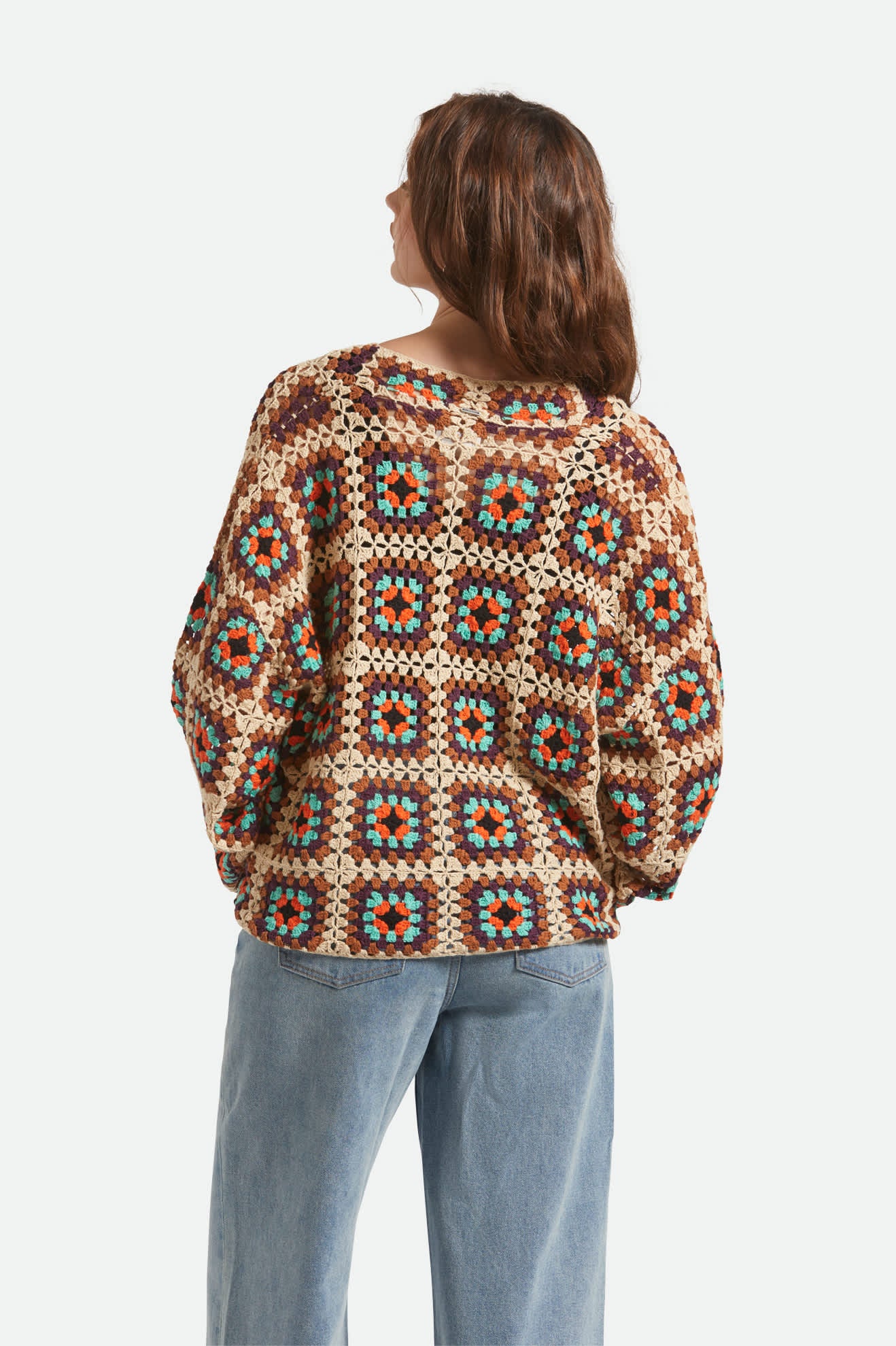 Crochet Knit Kimono - Multi Color - Image 4