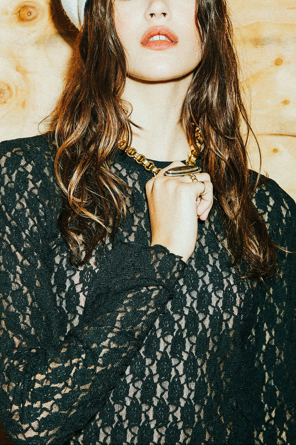 Dolly Slim L/S Knit T-Shirt - Black - Image 5