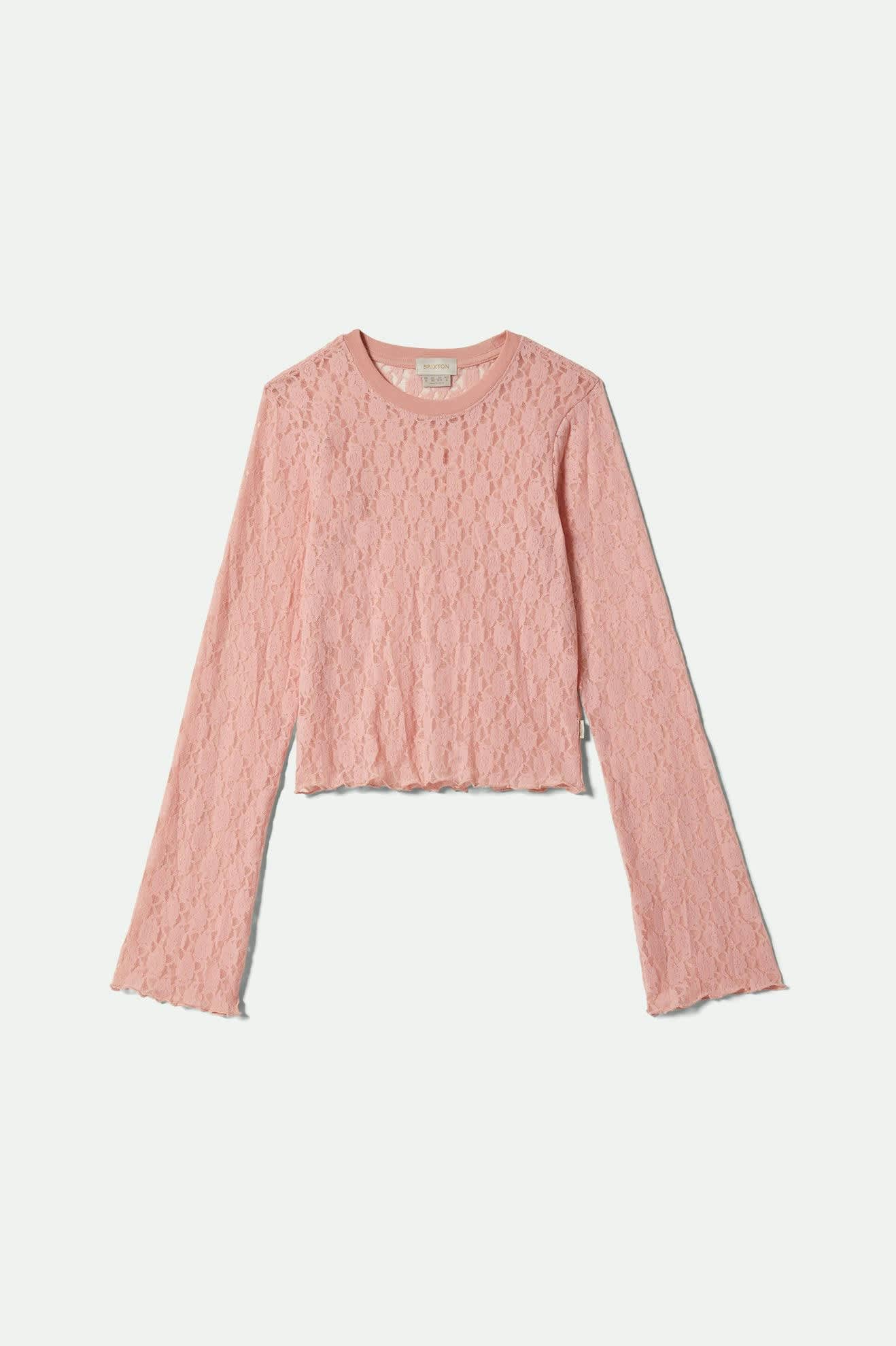 Dolly Slim L/S Knit T-Shirt - Mellow Rose - Image 2