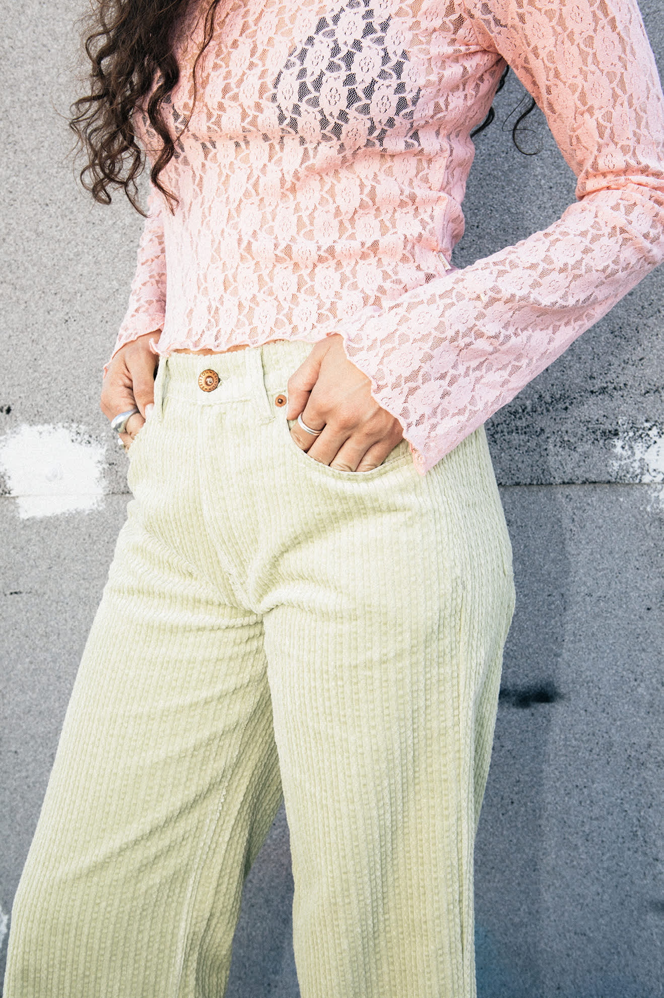 Dolly Slim L/S Knit T-Shirt - Mellow Rose - Image 3