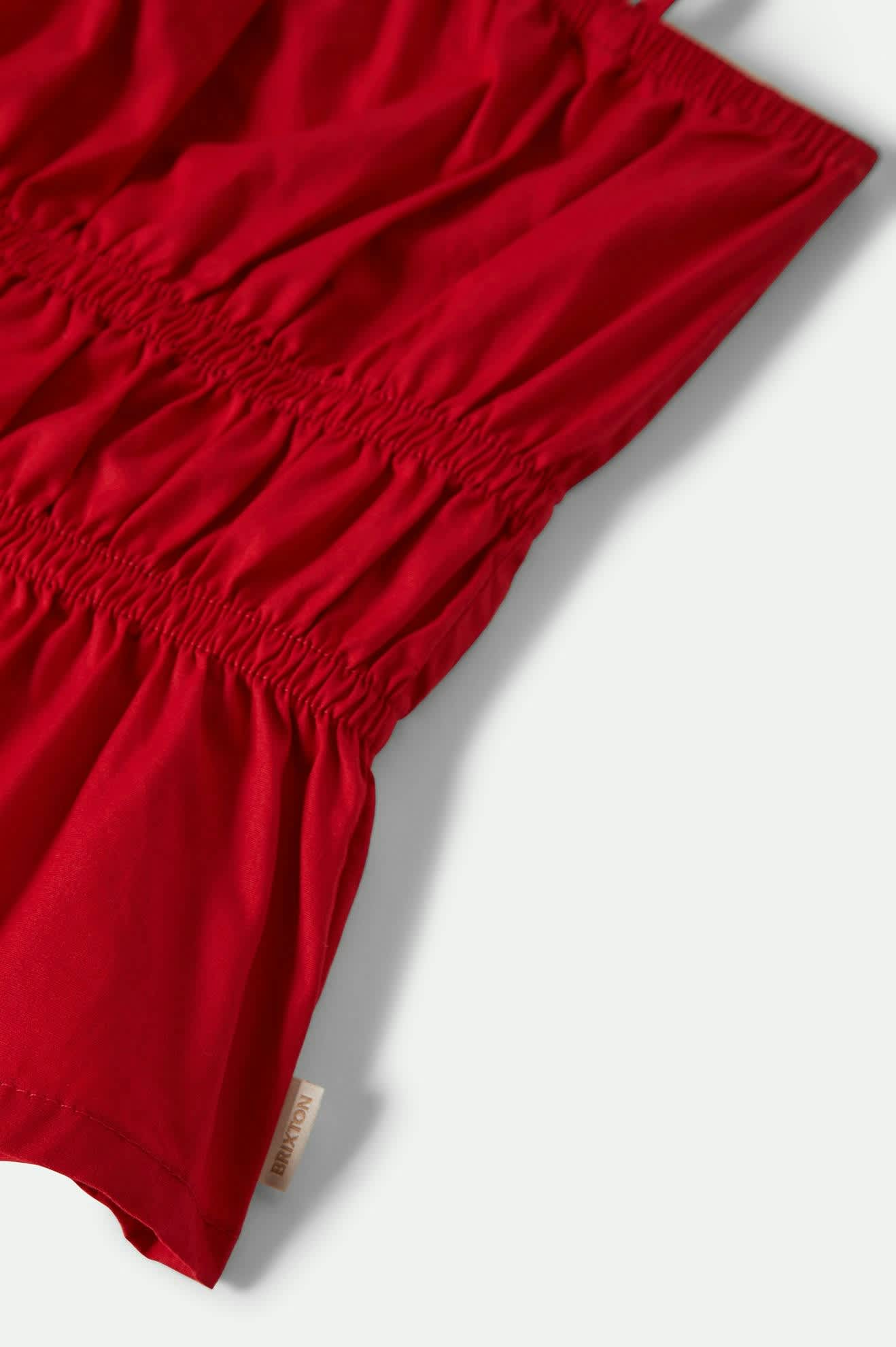 Eden Smocked Top - Crimson - Image 3