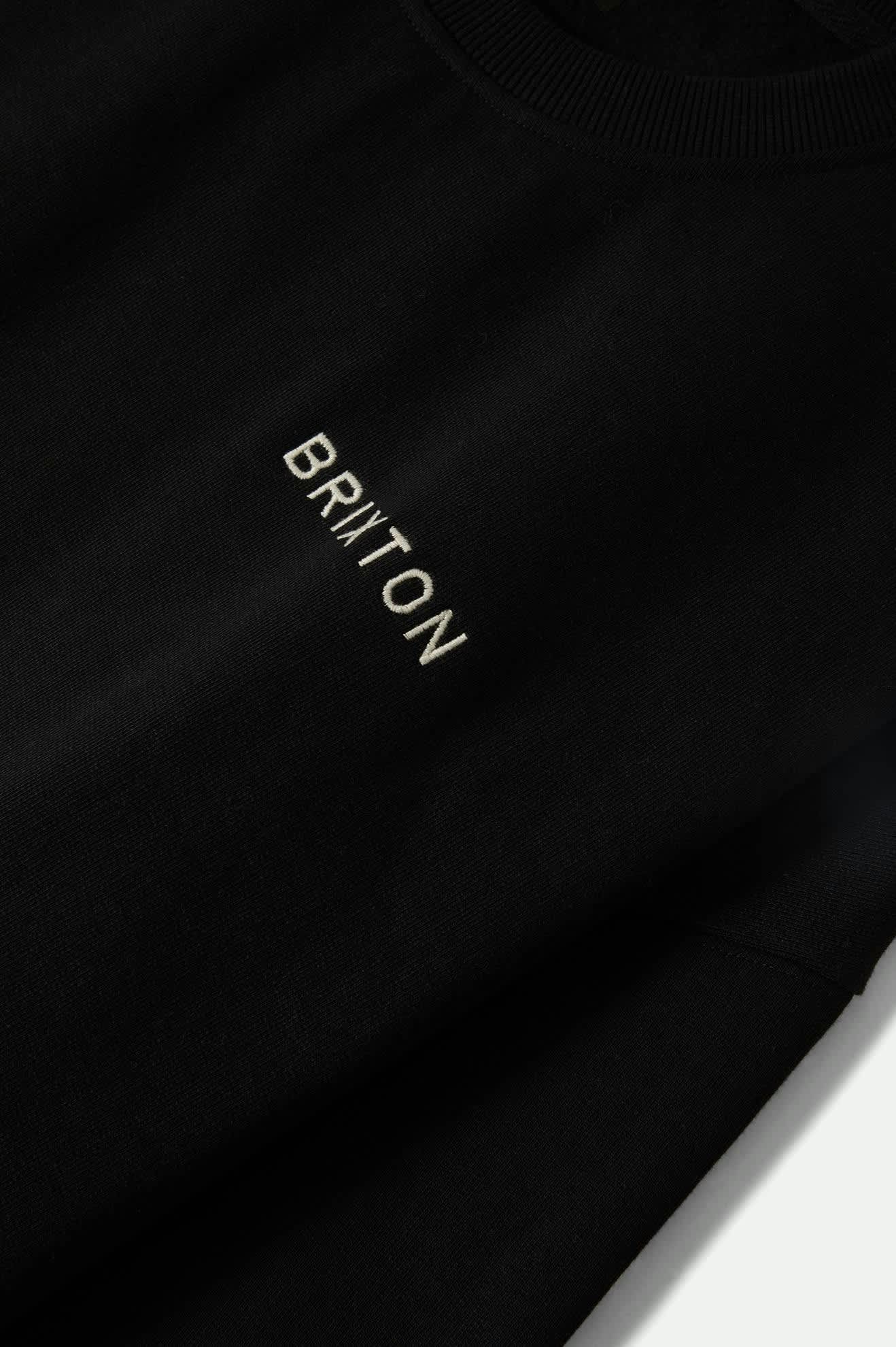 Embroidered Heavyweight Oversized Crew - Black - Image 5