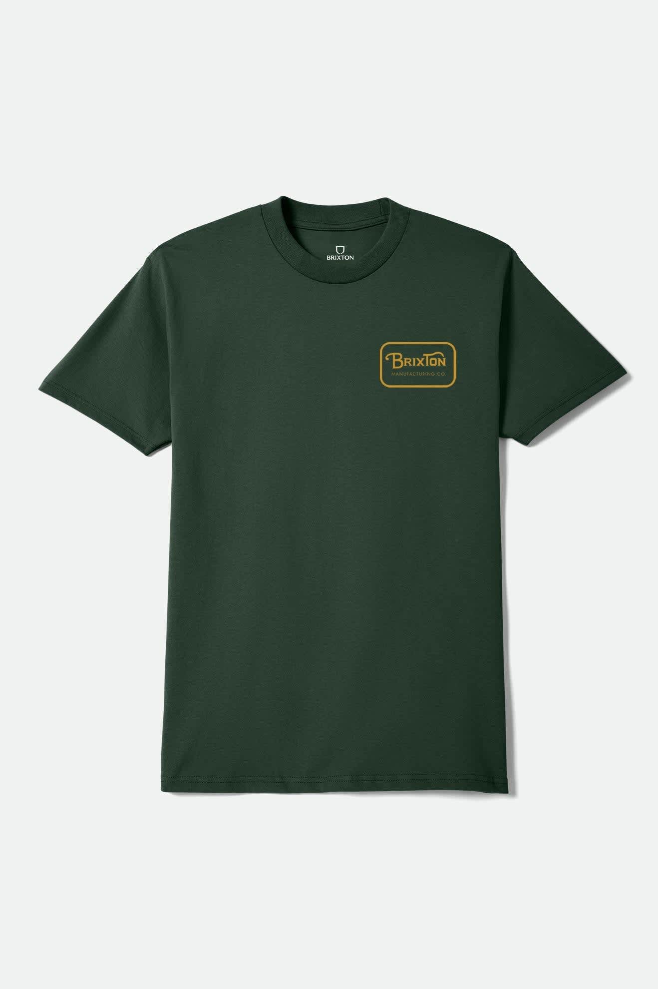 Grade Short Sleeve Standard T-Shirt - Forest Green/Gold - Image 2