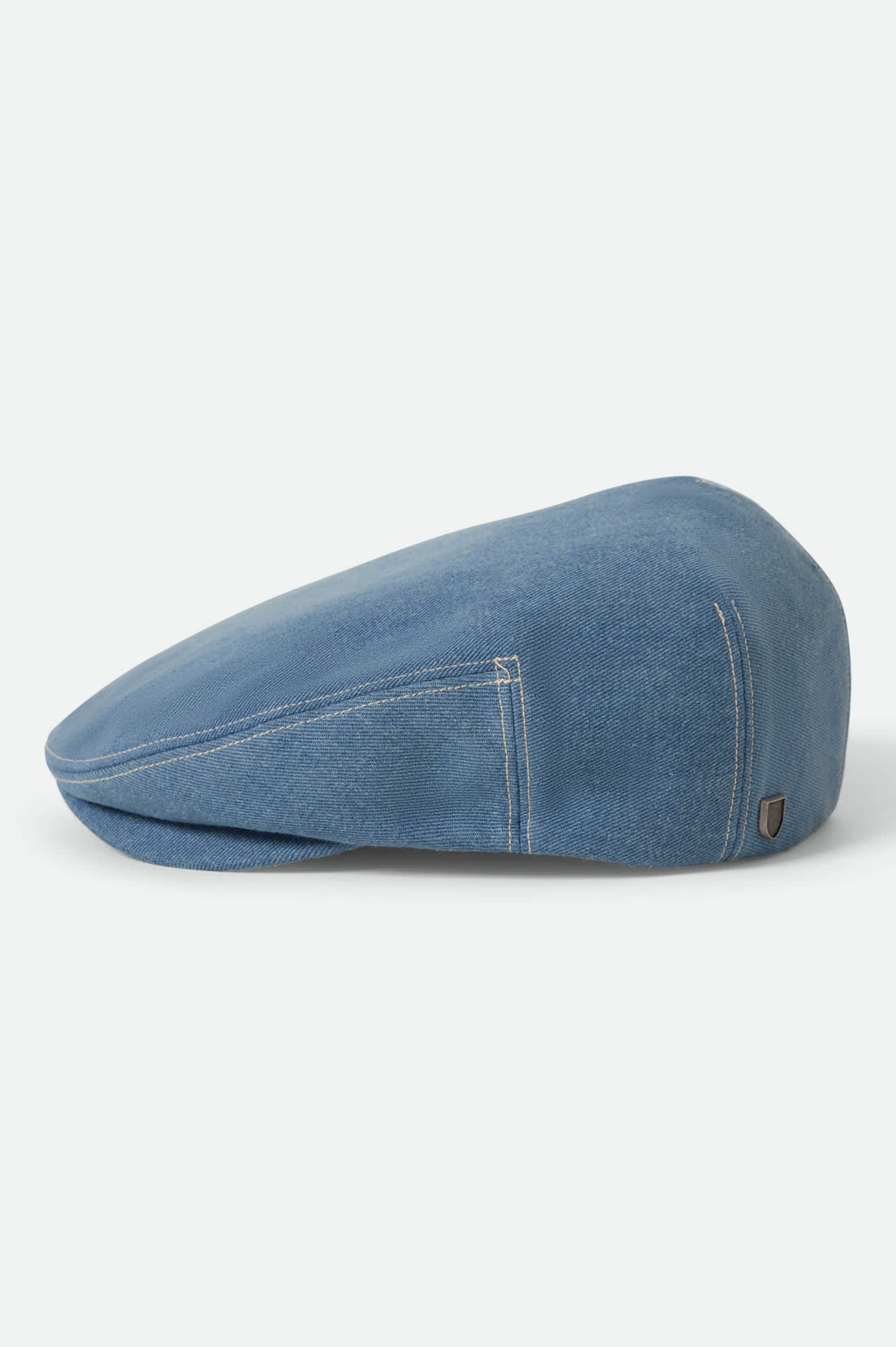 Hooligan Flat Cap - Denim/Off White - Image 5