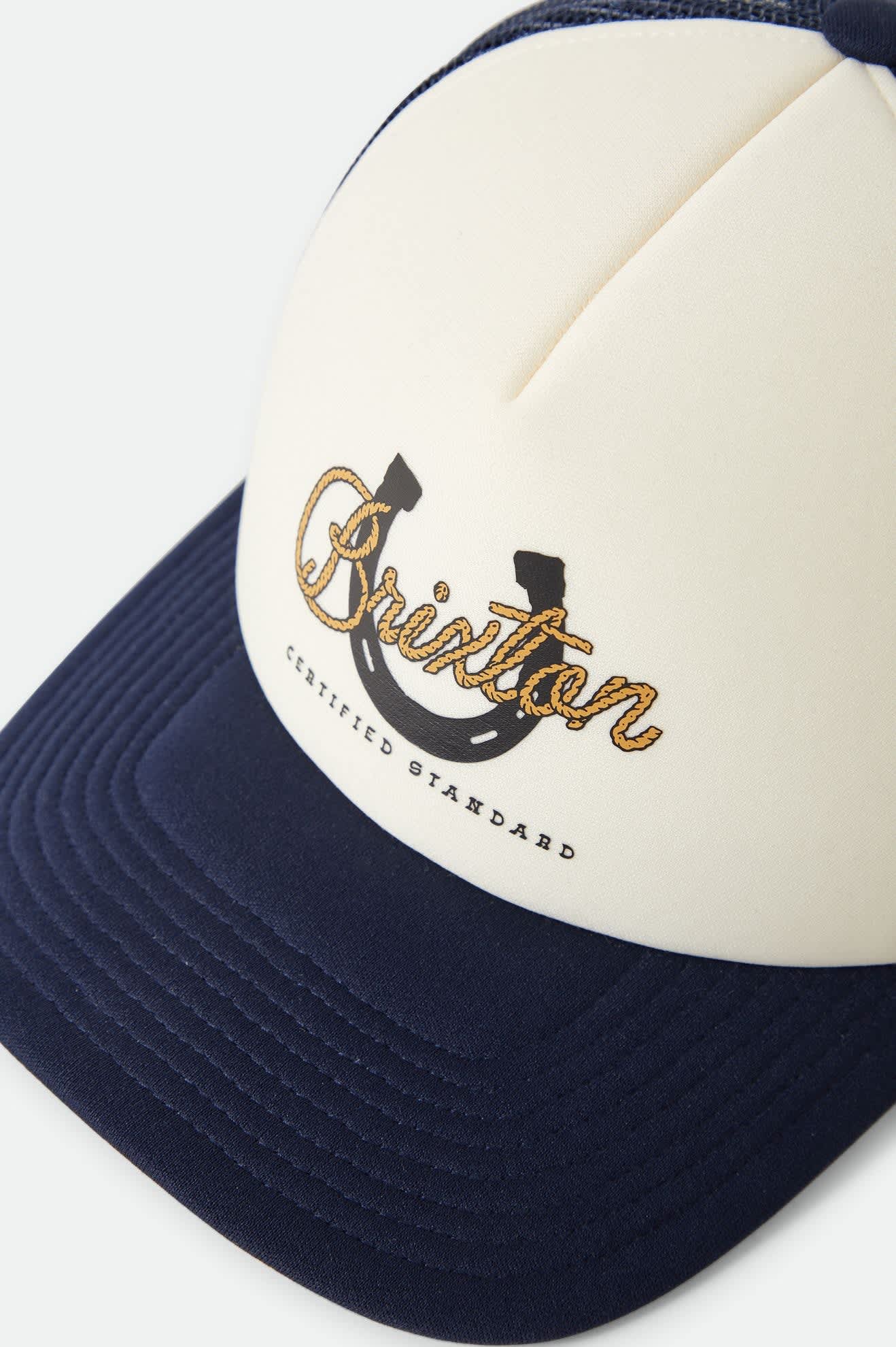 Horseshoe Trucker Hat - Washed Navy - Image 3