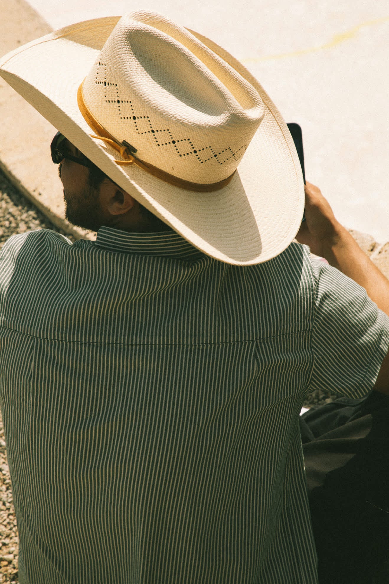Laredo Panama Straw Cowboy Hat - Catalina Sand - Image 2