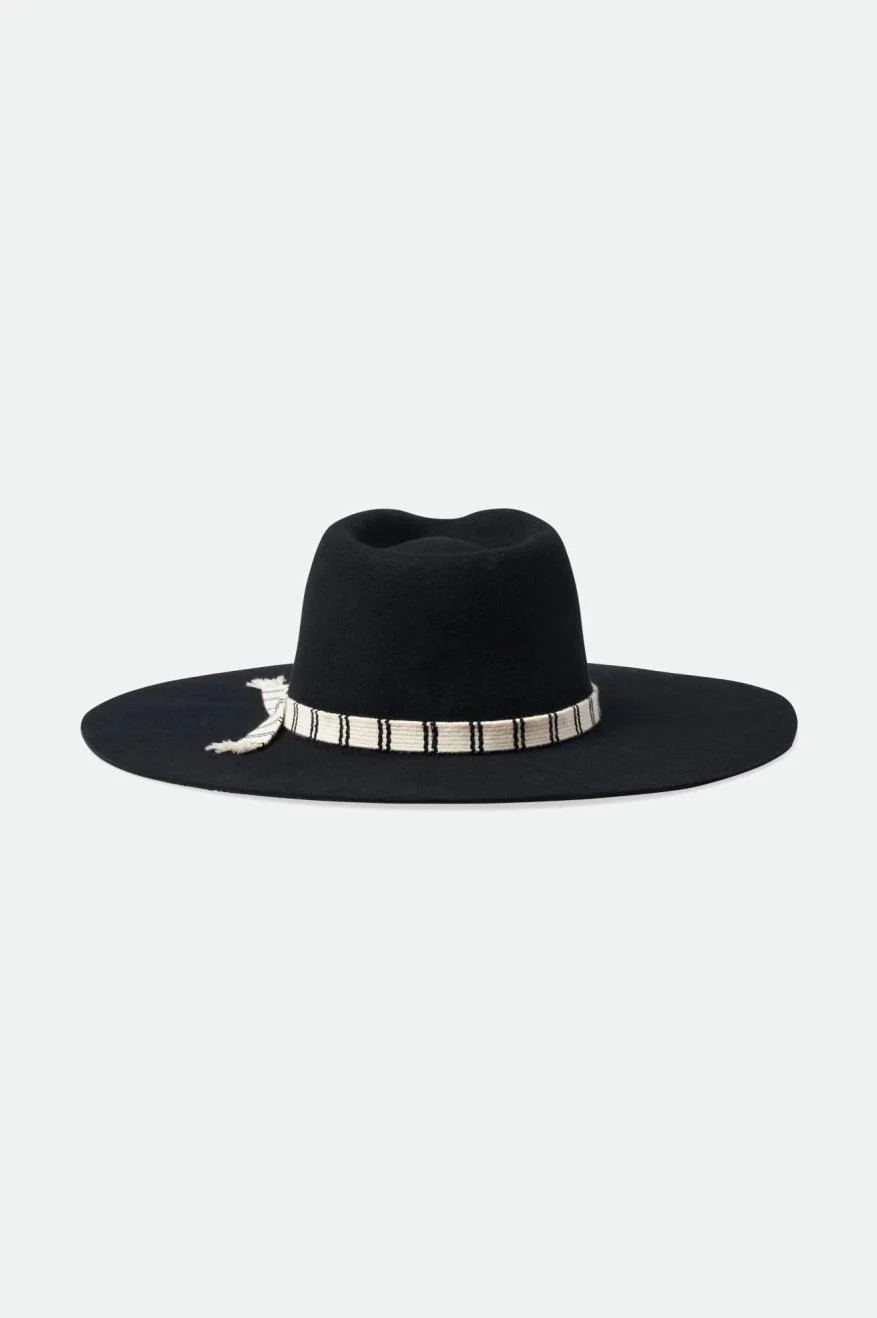 Leigh Felt Fedora - Black - Image 4