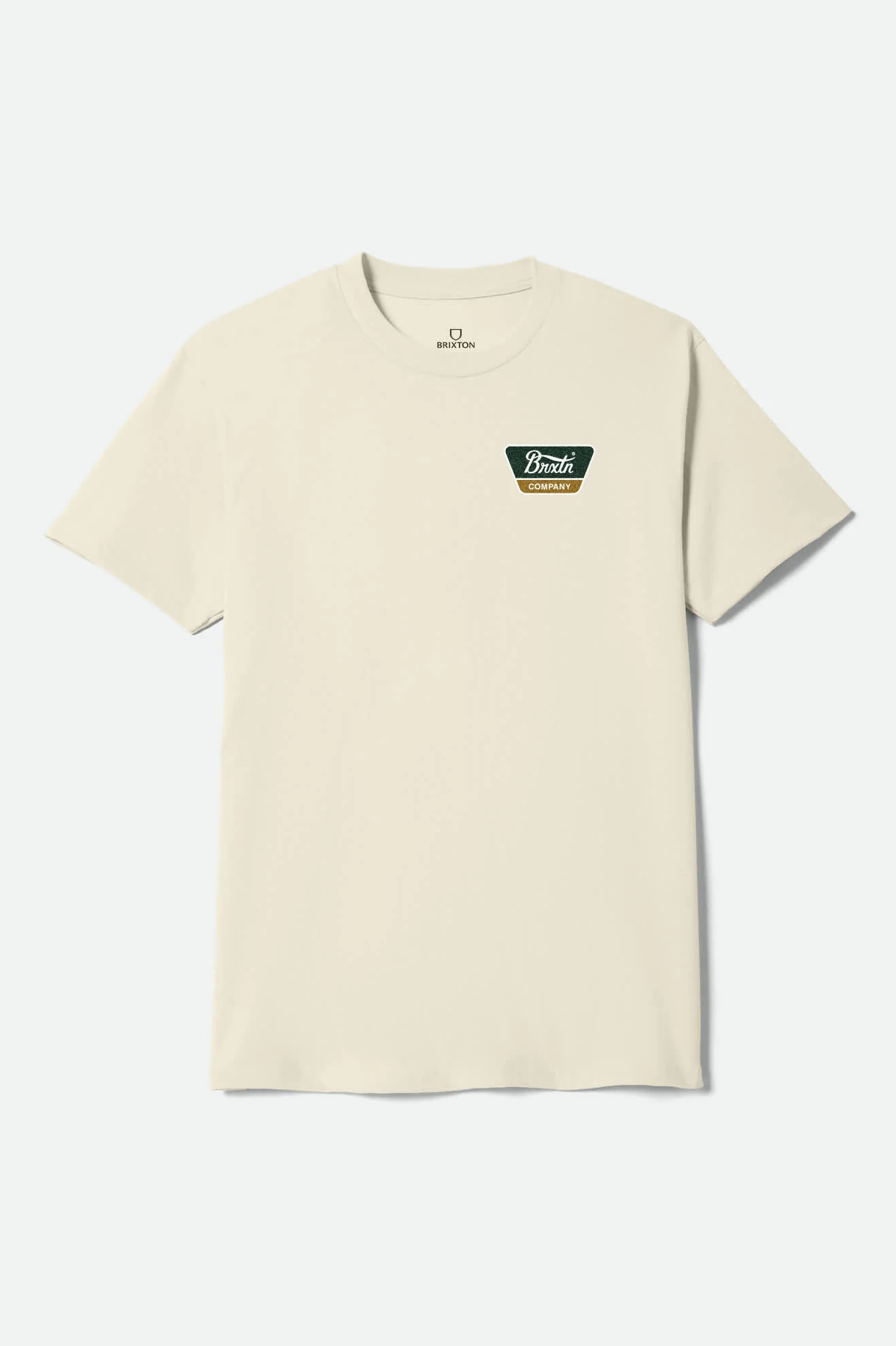 Linwood Short Sleeve Shirt - Cream/Dark Green/Metal Bronze - Image 2