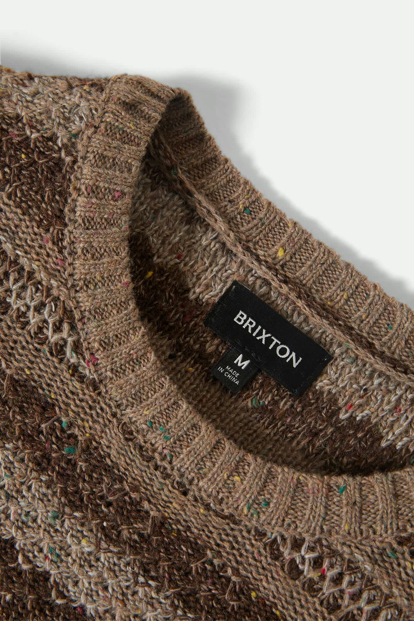 Midnight Crew Sweater - Multi Neutral Stripe - Image 9