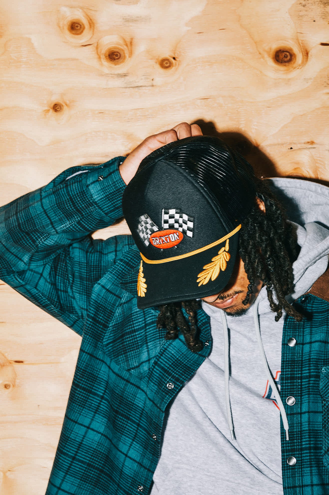 Podium Netplus Trucker Hat - Black/Black - Image 2
