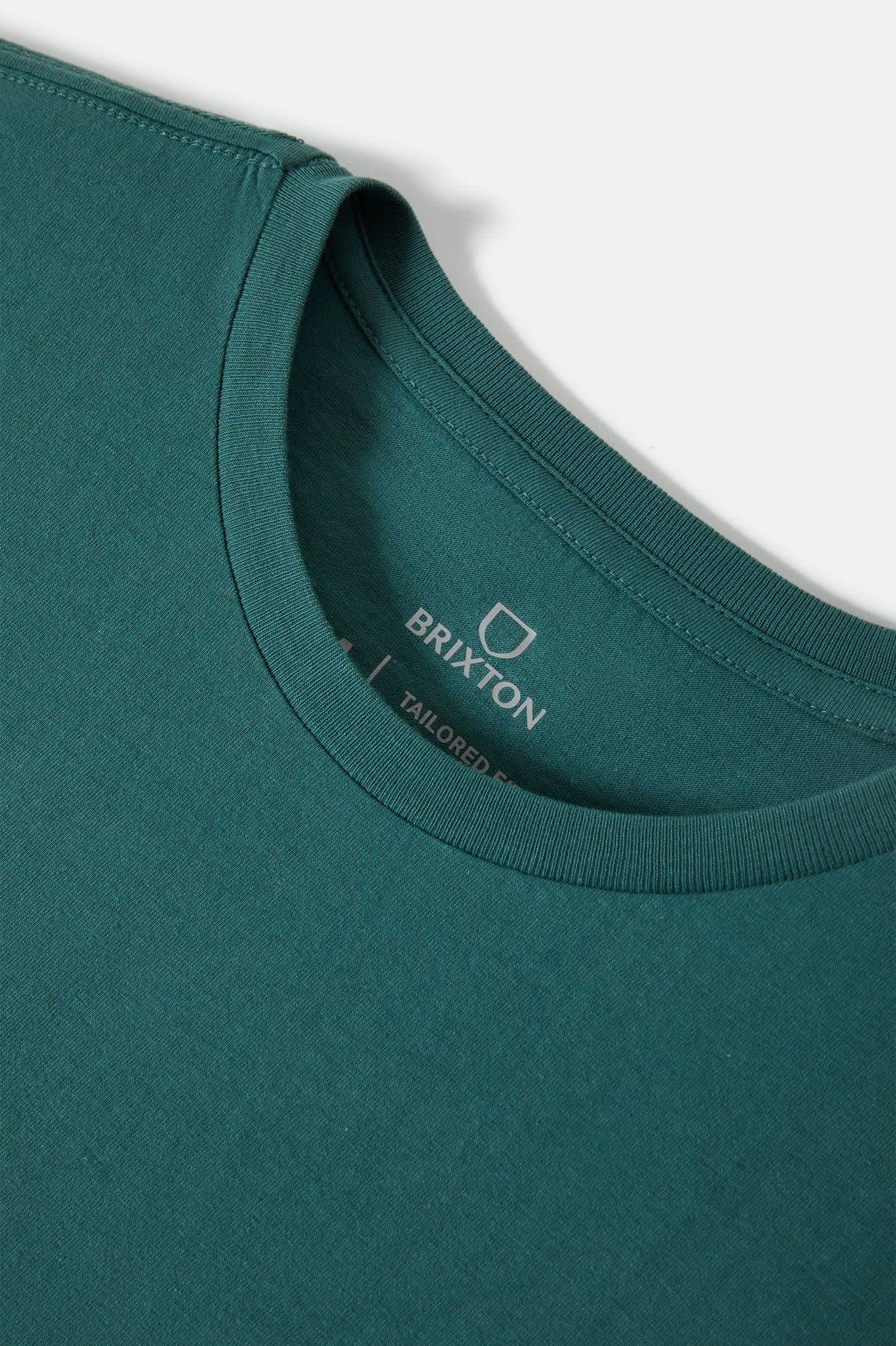 Premium Cotton Short Sleeve Tailored T-Shirt - Night Sage - Image 2