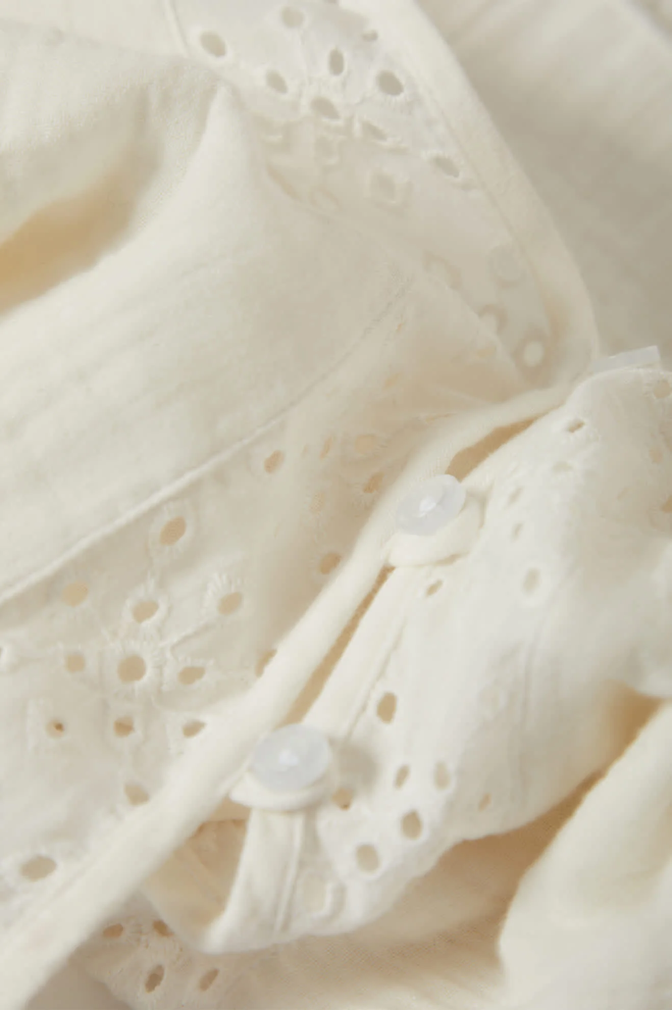 Seaside Eyelet Top - Off White Eyelet - Image 10