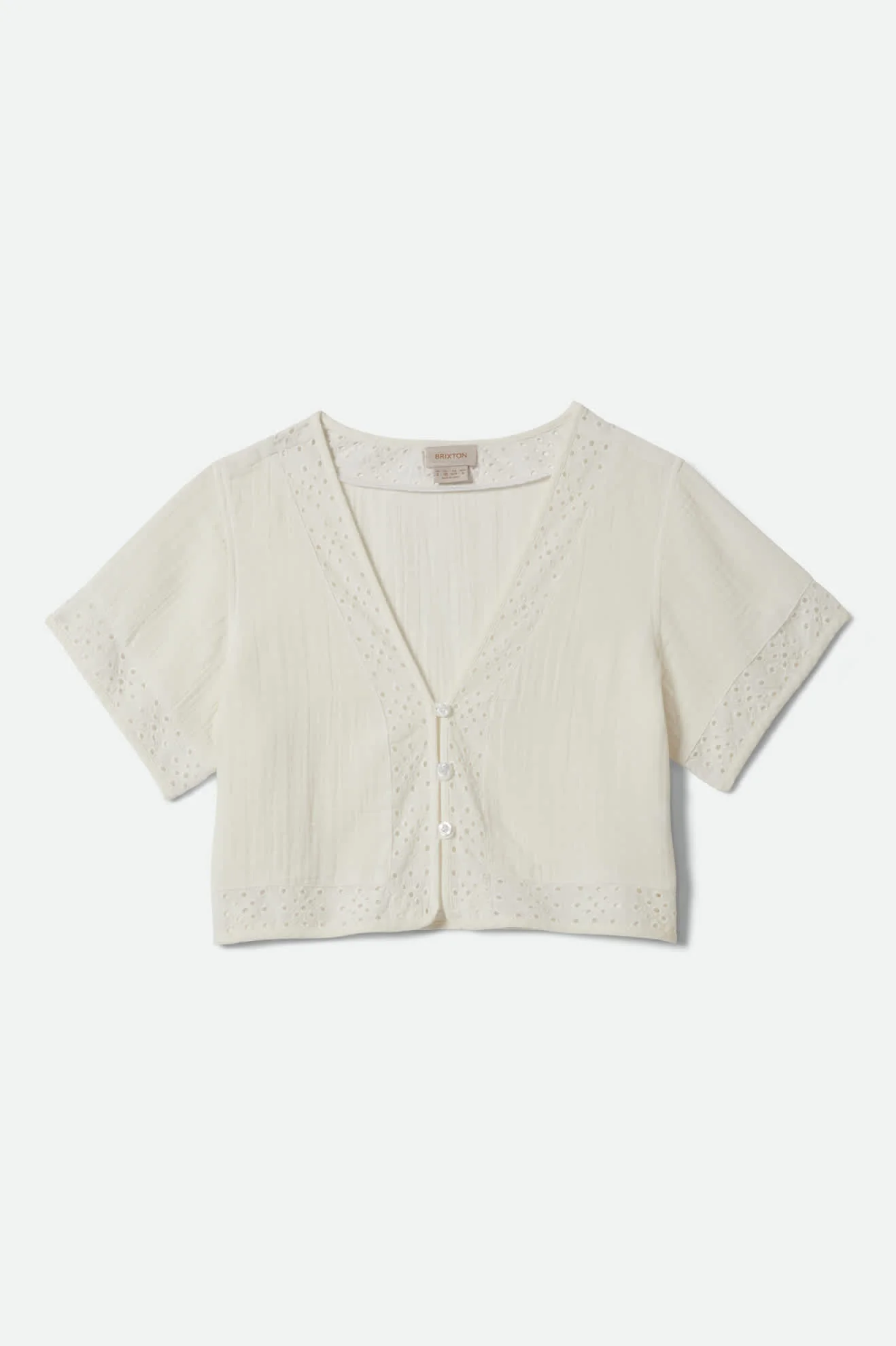Seaside Eyelet Top - Off White Eyelet - Image 2