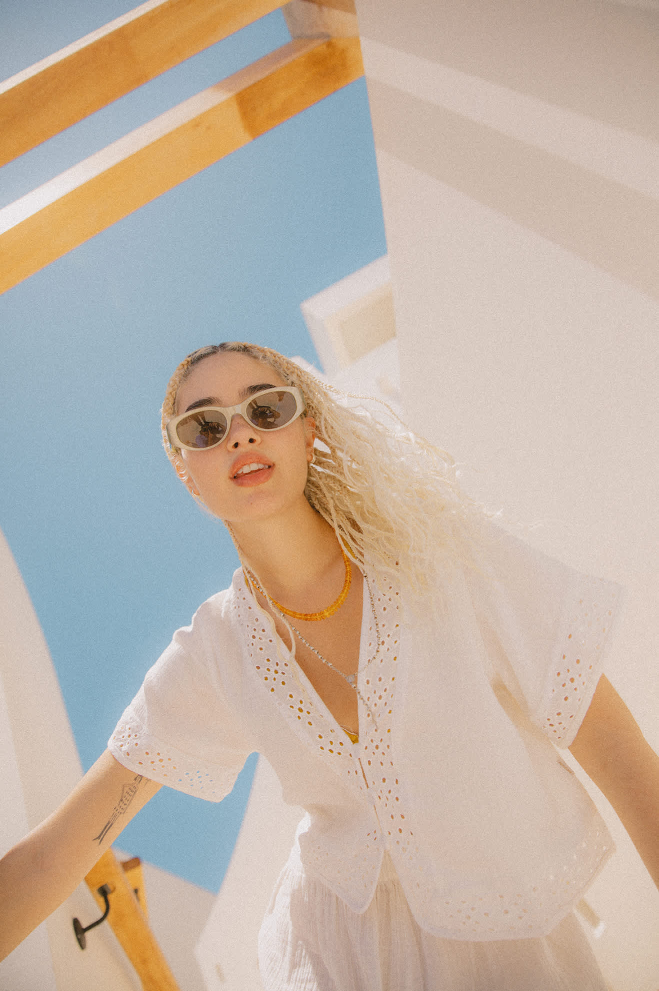 Seaside Eyelet Top - Off White Eyelet - Image 8