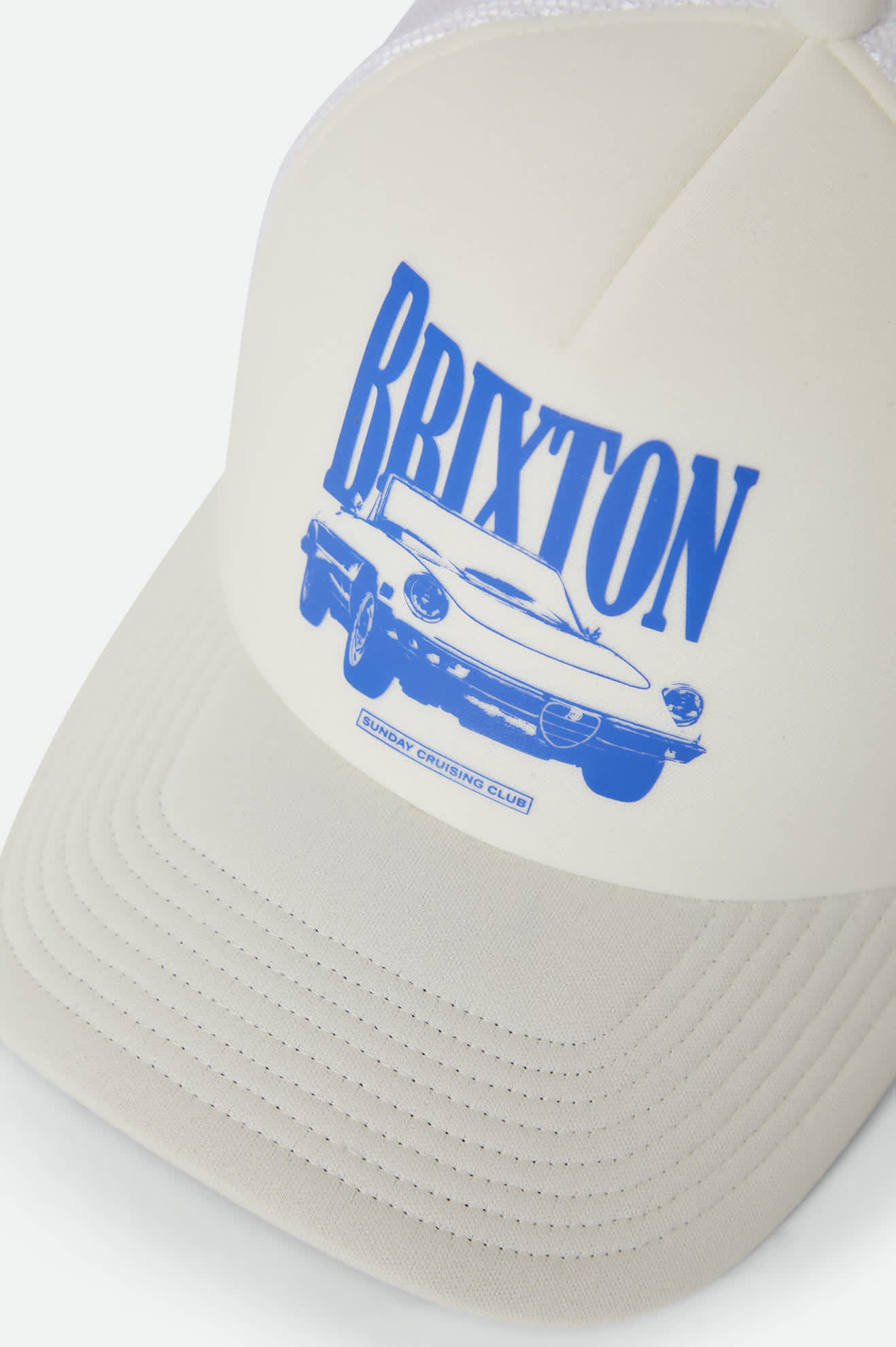 Sunday Cruising Club NetPlus Trucker Hat - Off White/Off White - Image 3