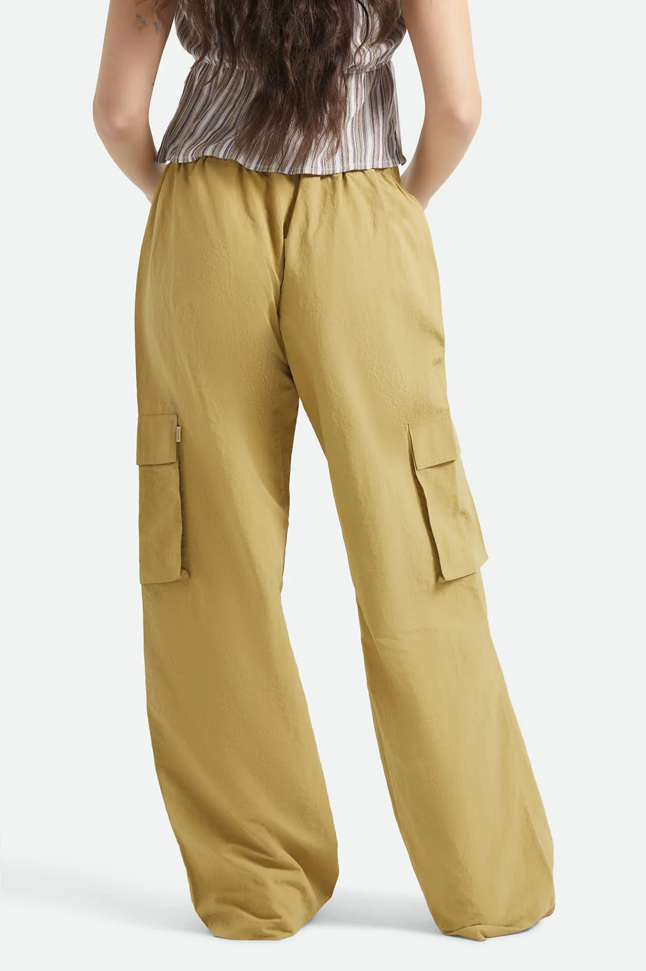 The Jett Lightweight Cargo Wide Leg Pant - Olive Stone - Image 5