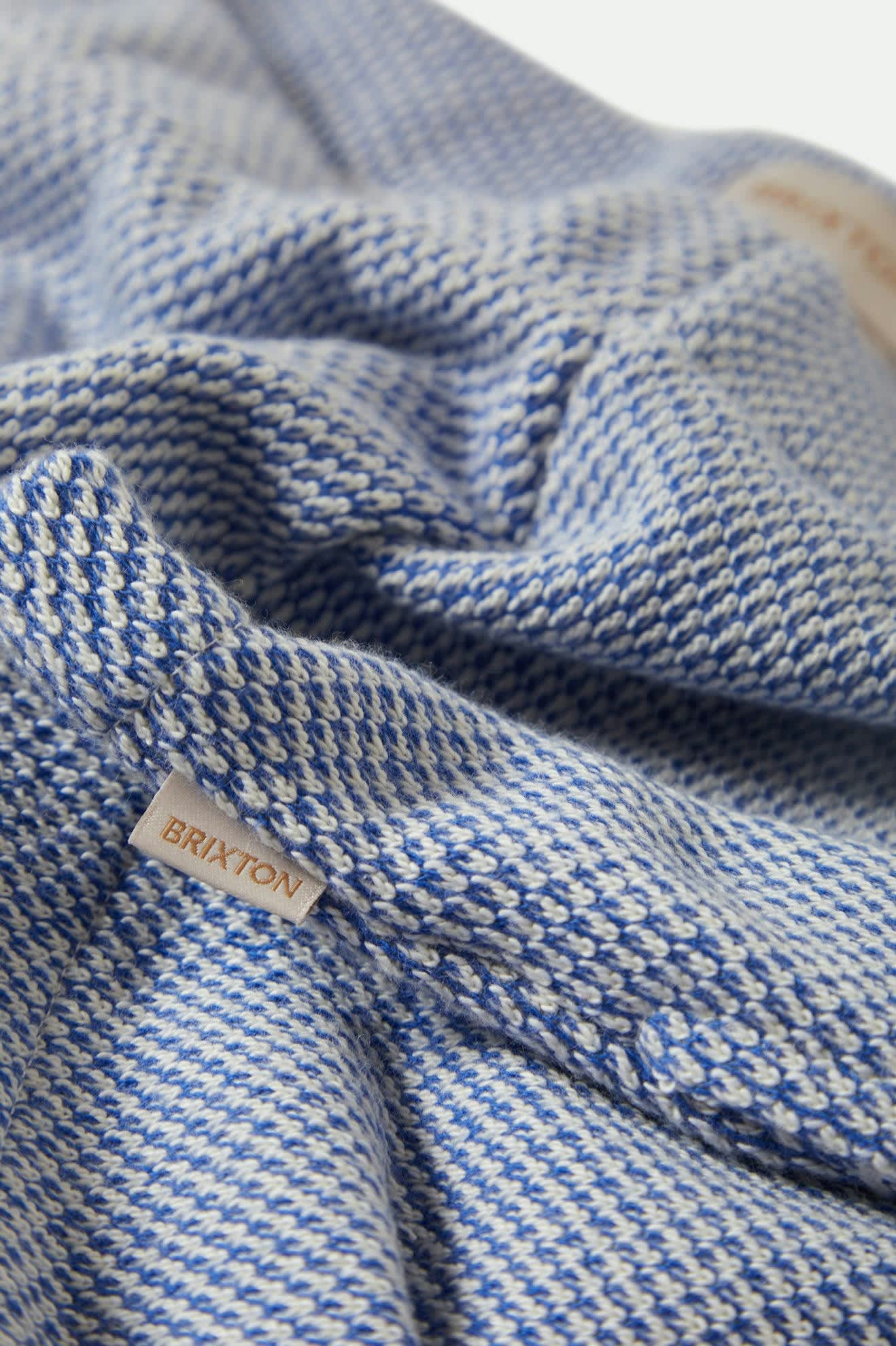 The Weekend Cross Loop French Terry Lounge Short - Off White/Electric Indigo - Image 3
