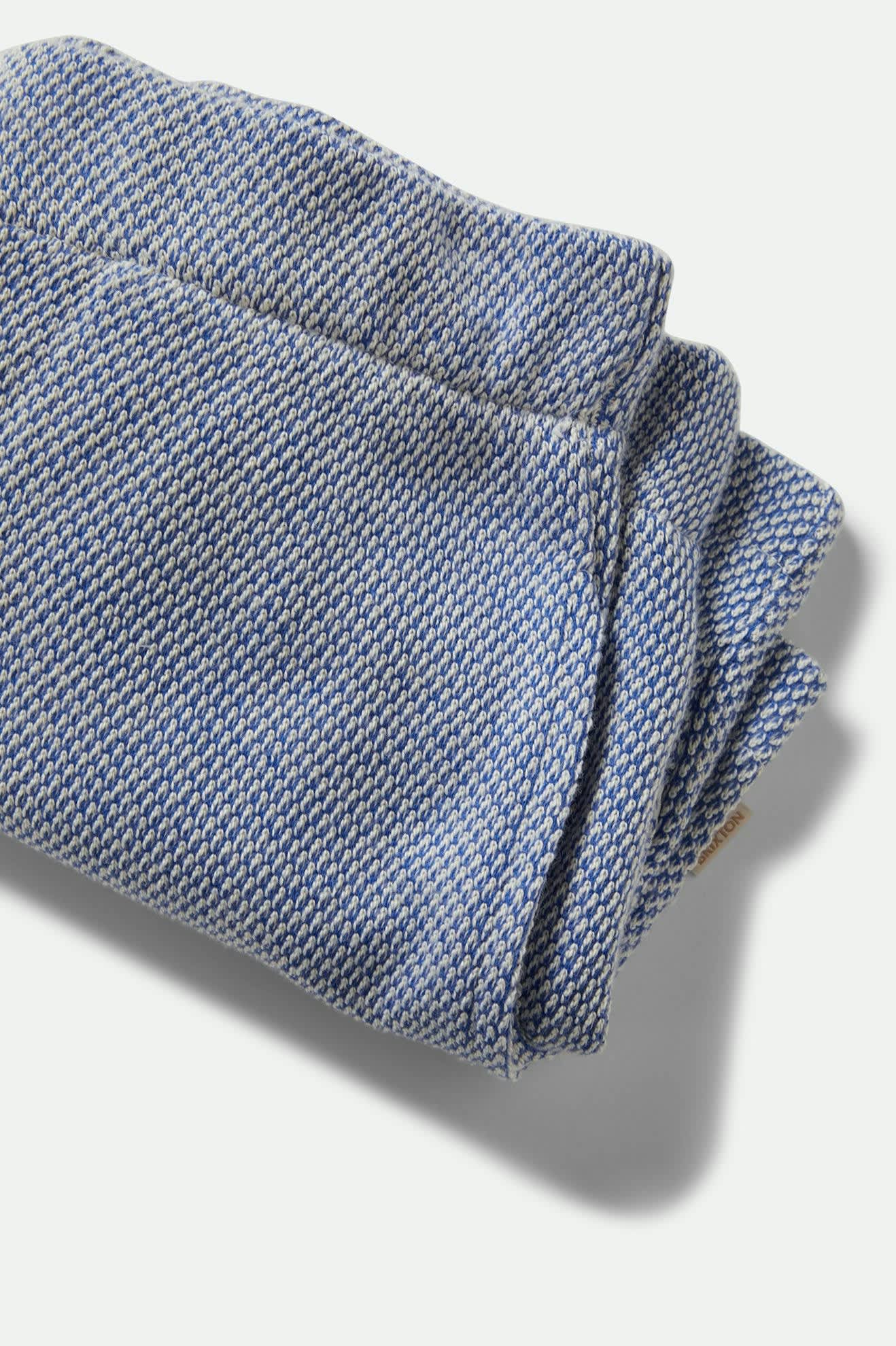 The Weekend Cross Loop French Terry Lounge Short - Off White/Electric Indigo - Image 4