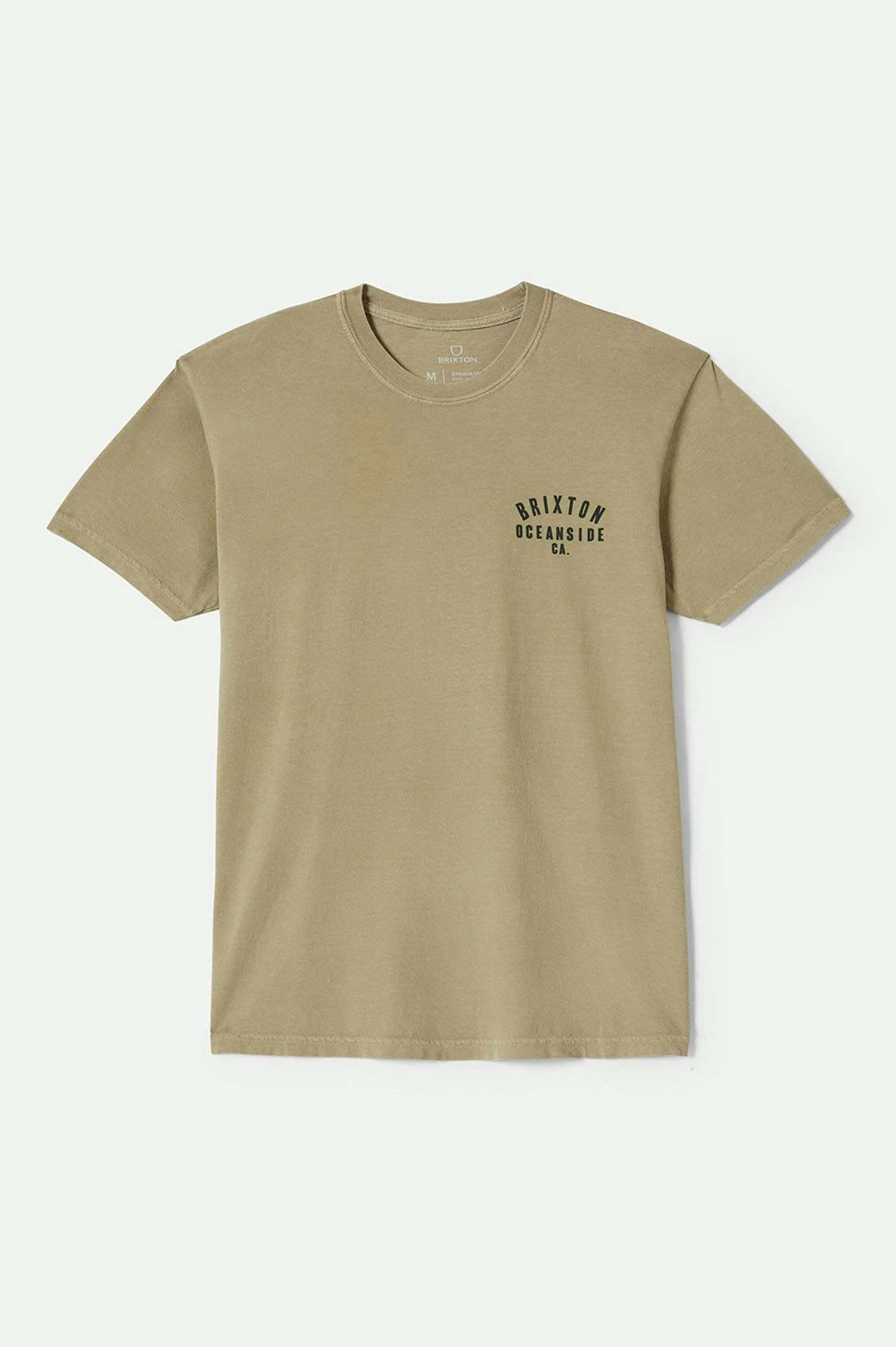 Woodburn Oceanside S/S Standard T-Shirt - Khaki/Dark Green - Image 2