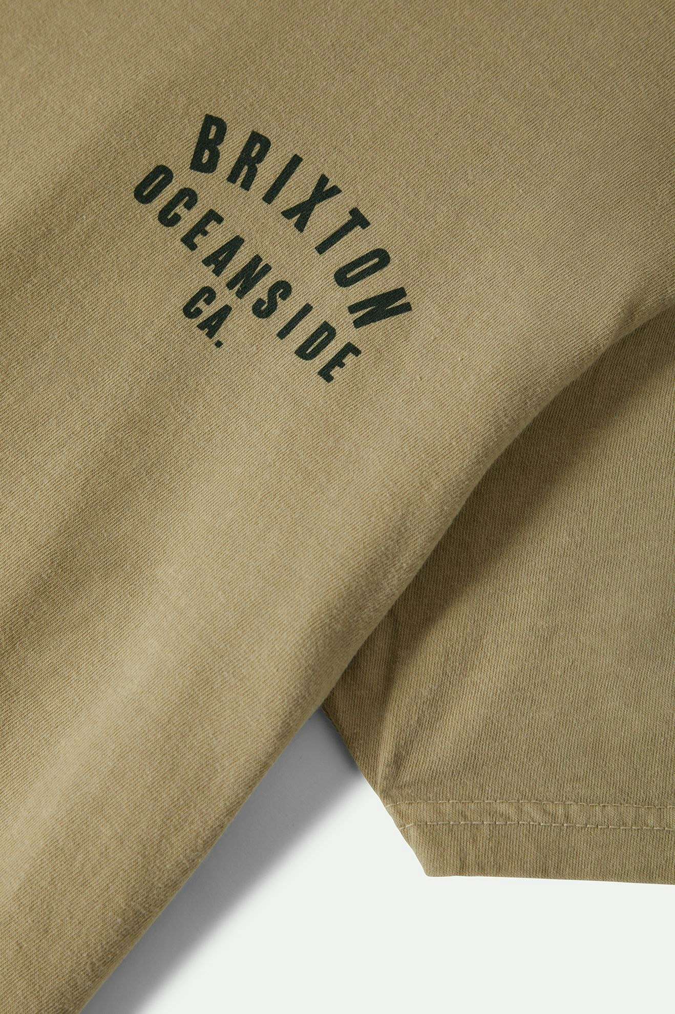Woodburn Oceanside S/S Standard T-Shirt - Khaki/Dark Green - Image 3